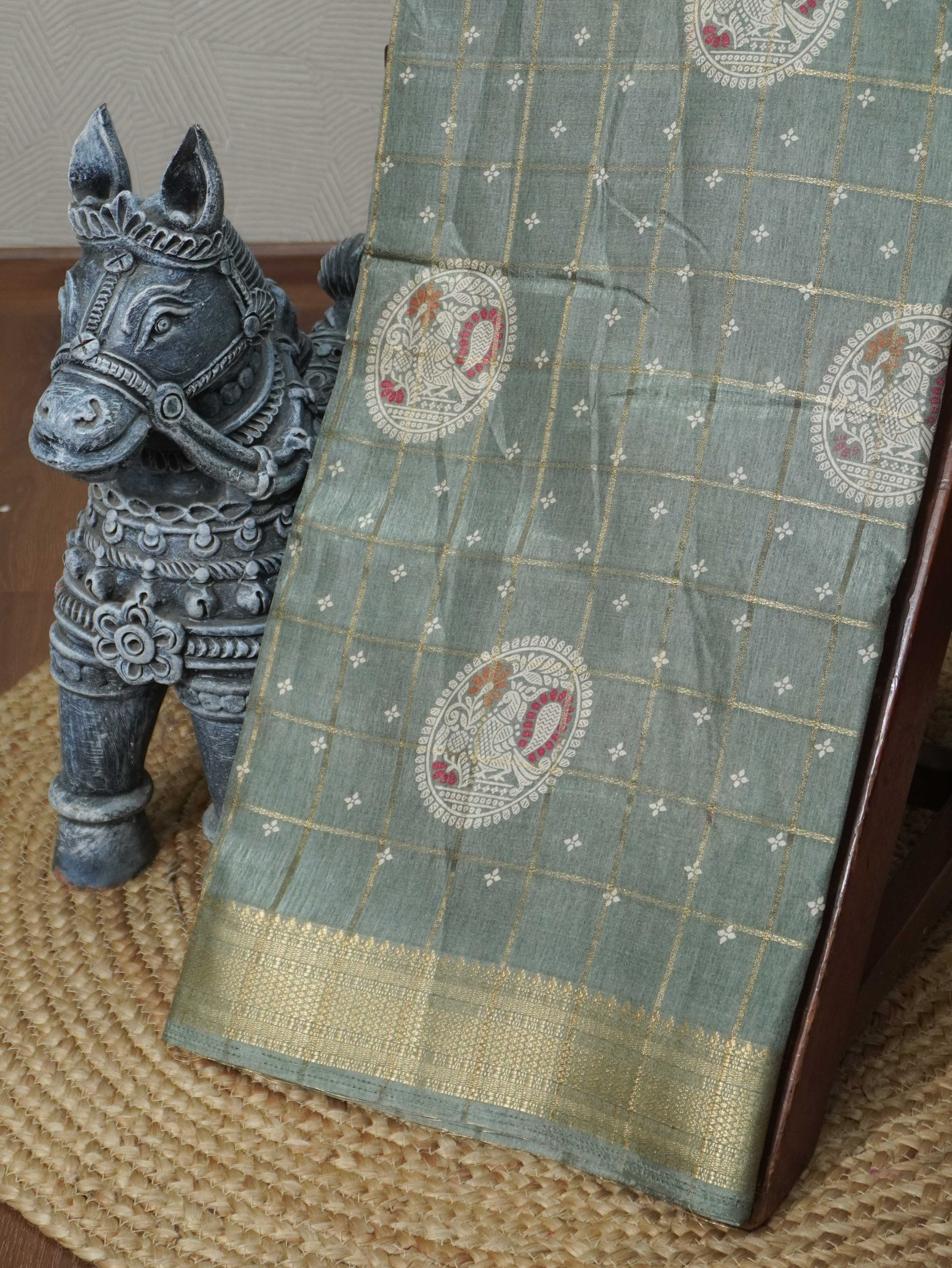 Printed Dola Saree | TTDS3301