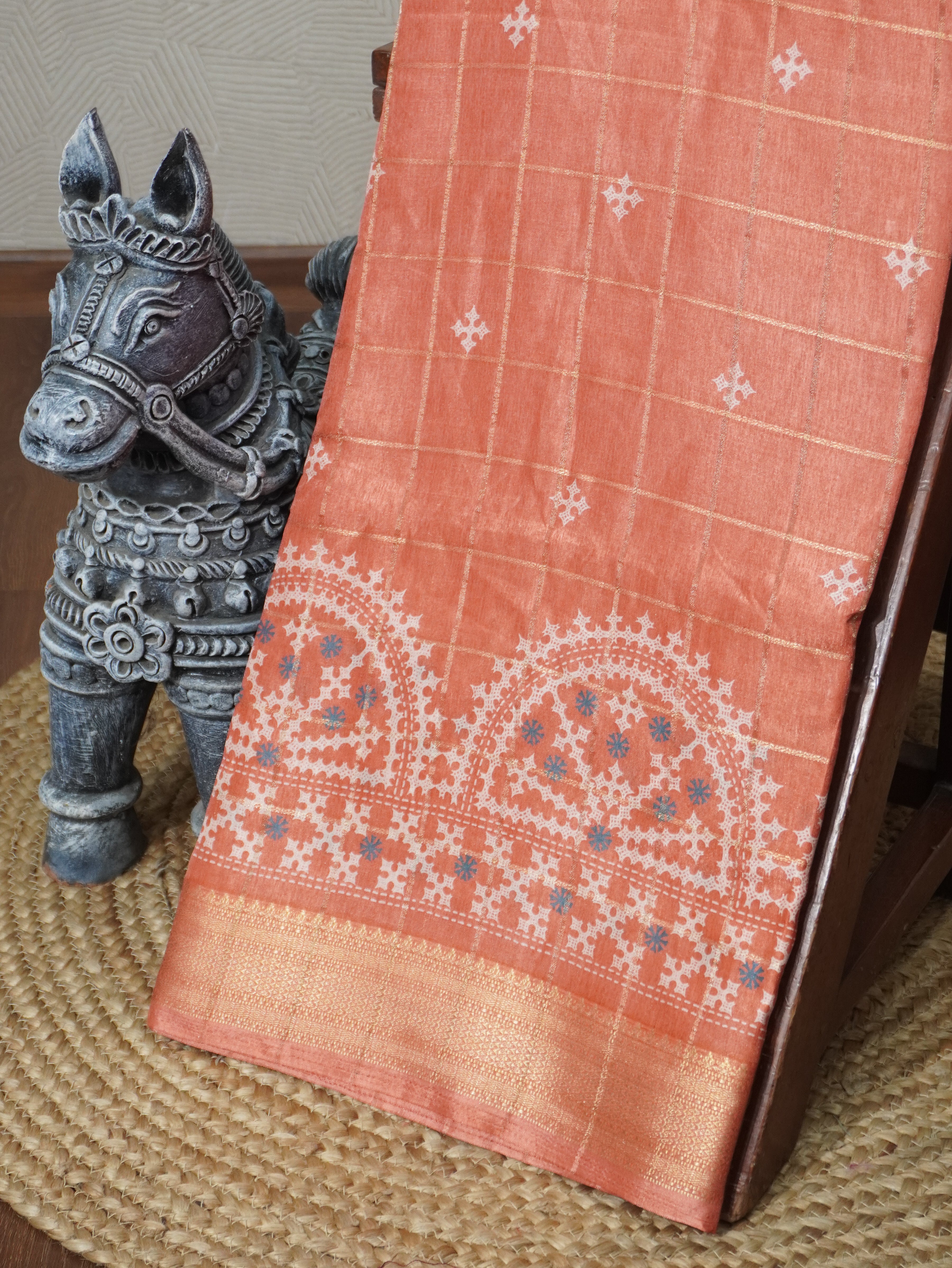 Printed Dola Saree | TTDS3262