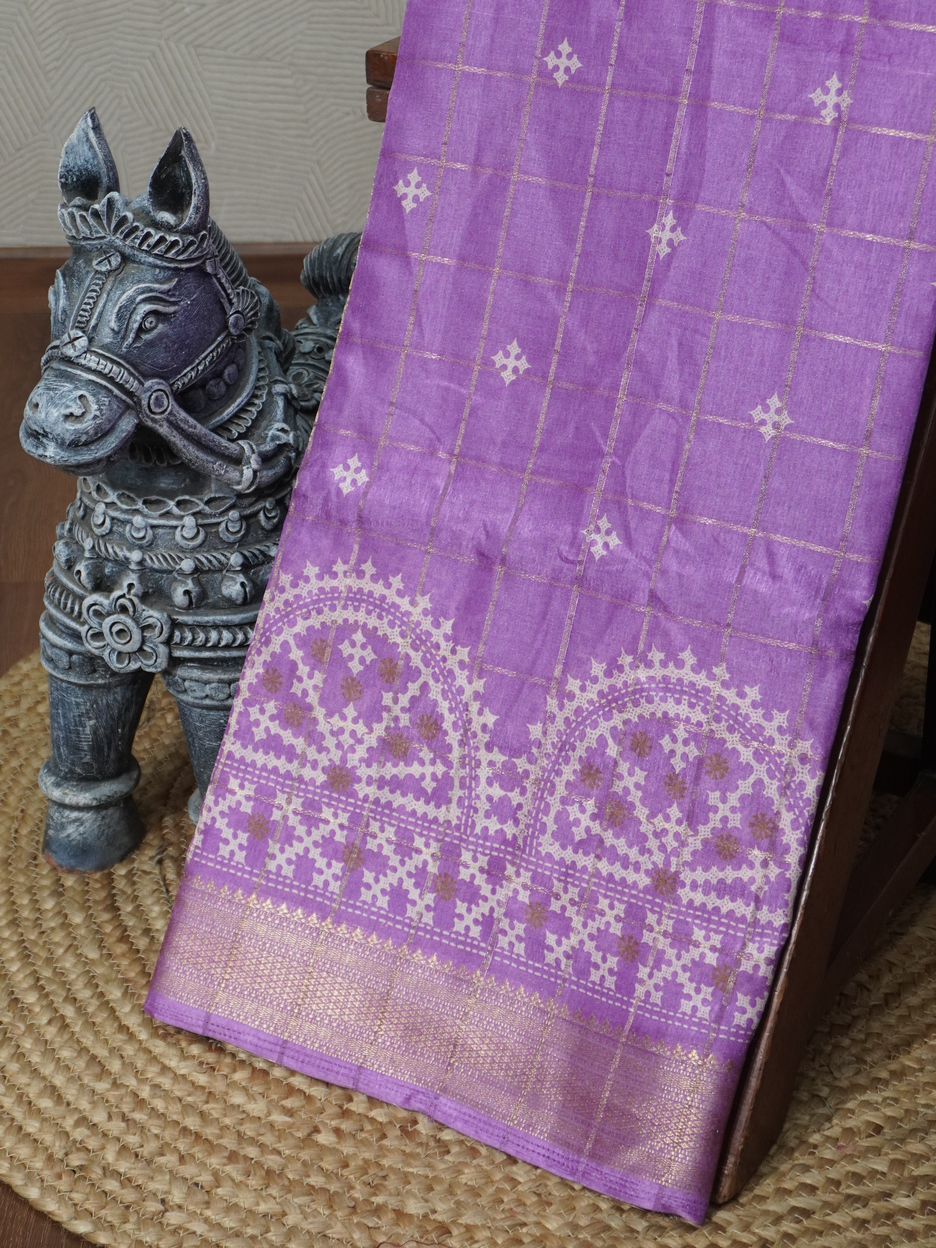 Printed Dola Saree | TTDS3262