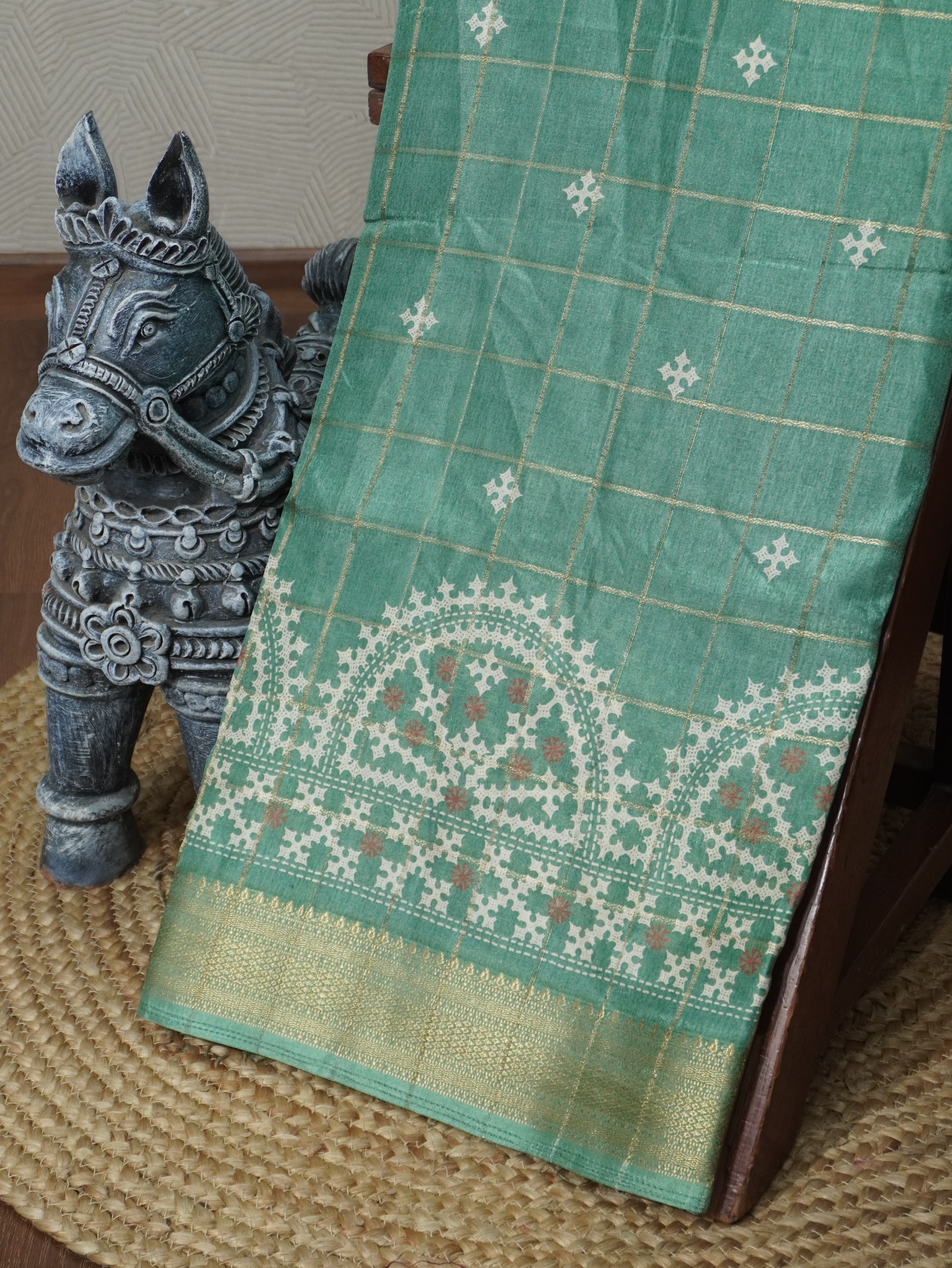 Printed Dola Saree | TTDS3262