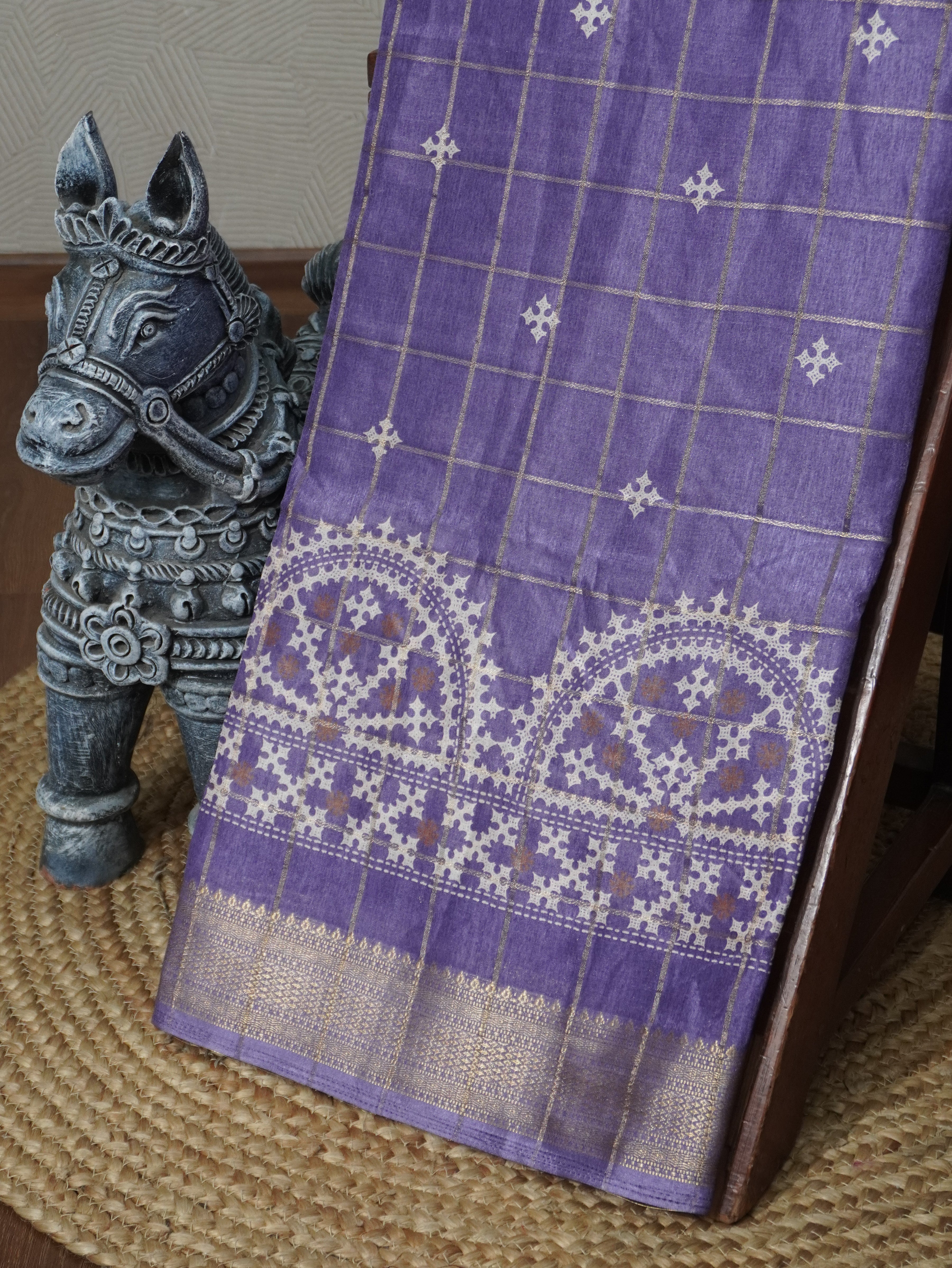 Printed Dola Saree | TTDS3262