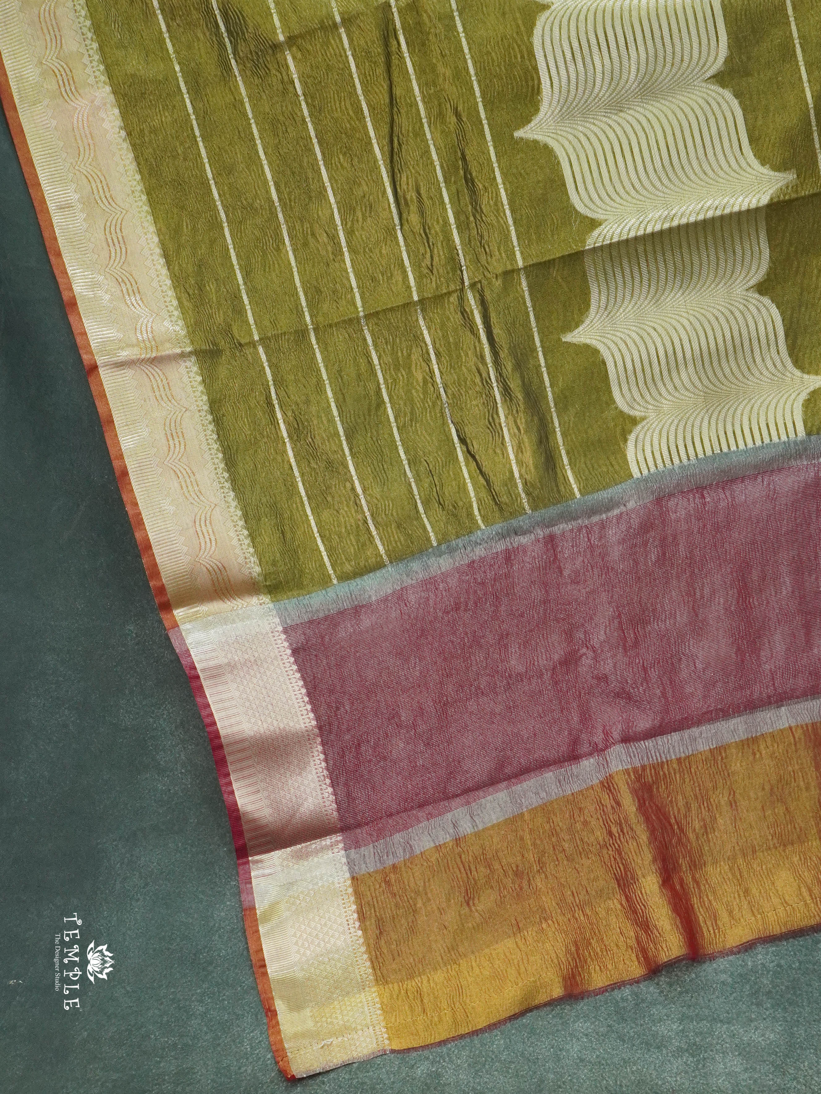 Organza Tissue Saree(Banarasi Zari Woven Pattern) | TTDS1391