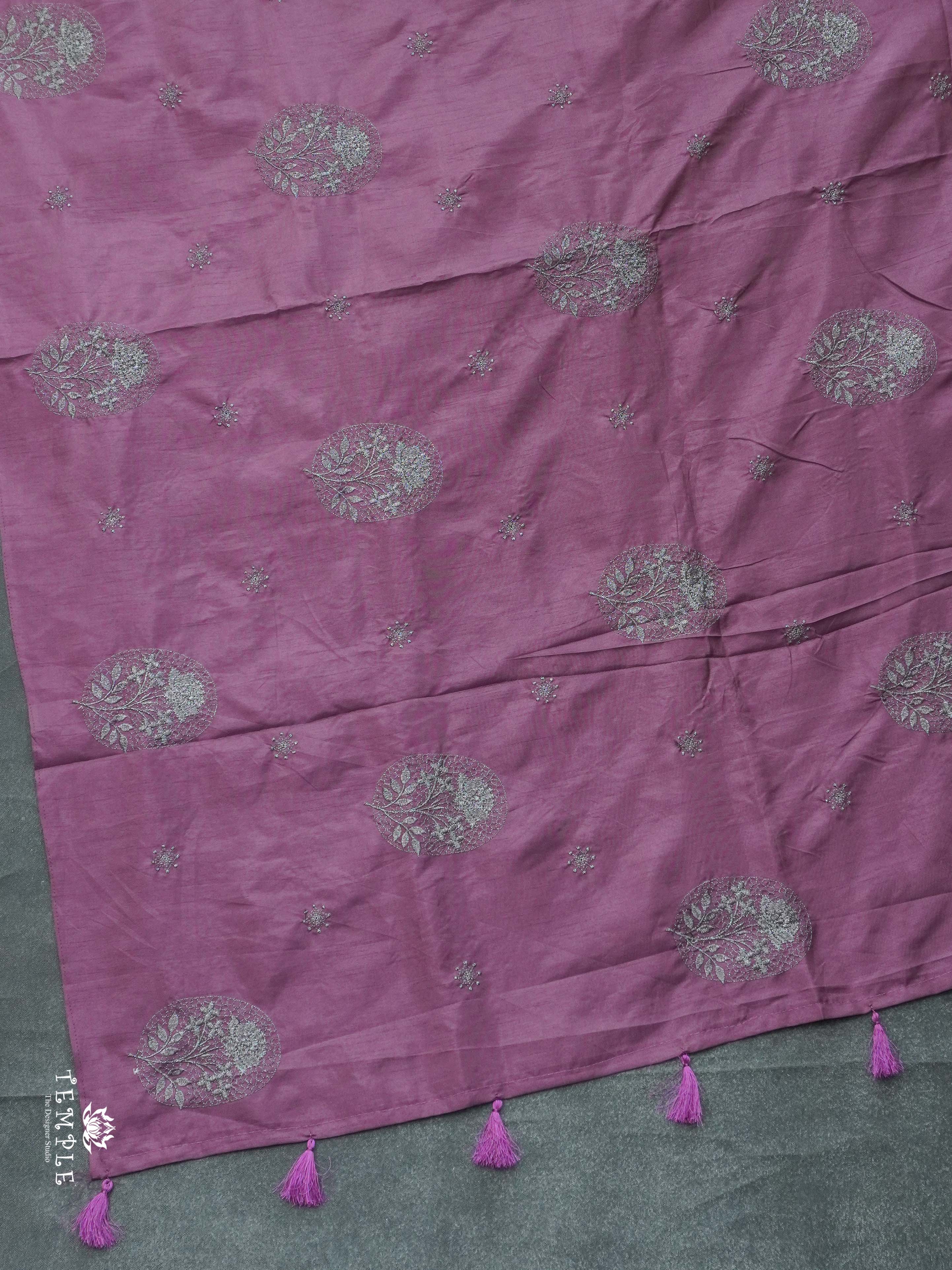 Raw Silk Saree With Zari Work | TTDS2359