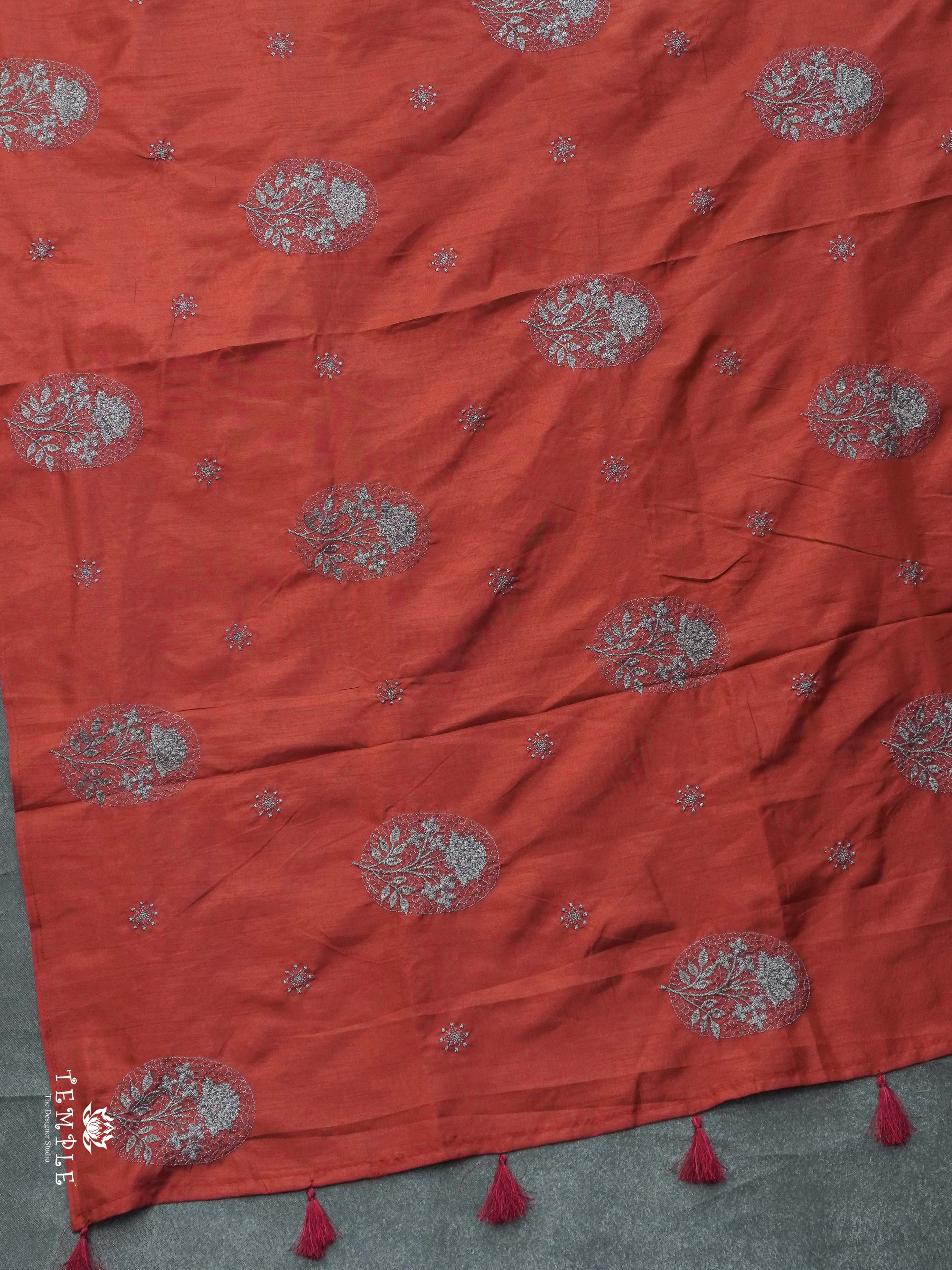 Raw Silk Saree With Zari Work | TTDS2359