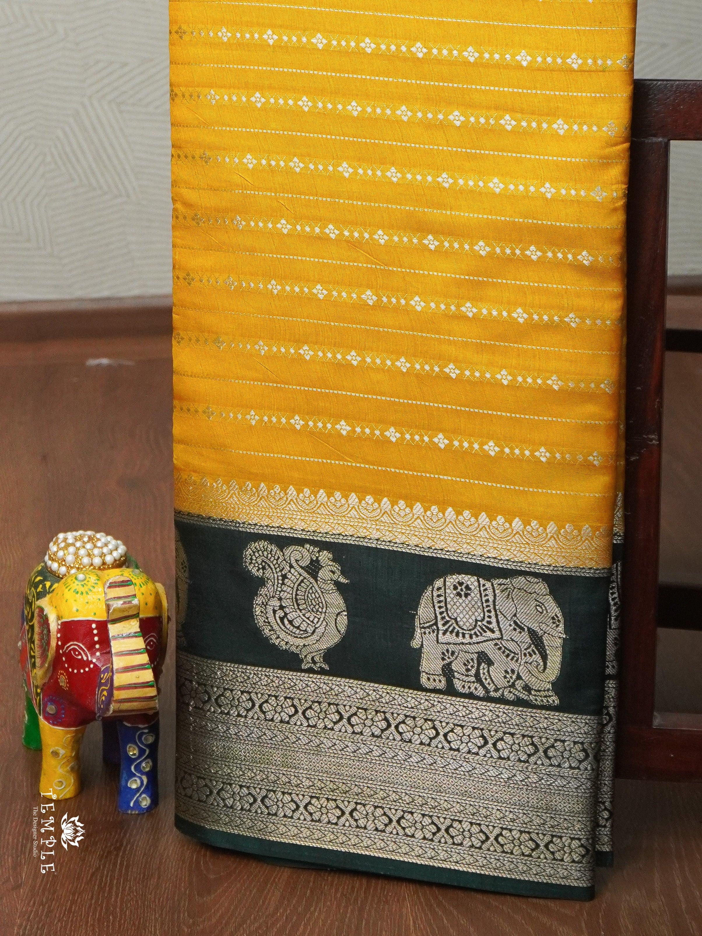 Semi Tussar Silk Saree With Contrast Border | TTDS1852 | PRE BOOKING