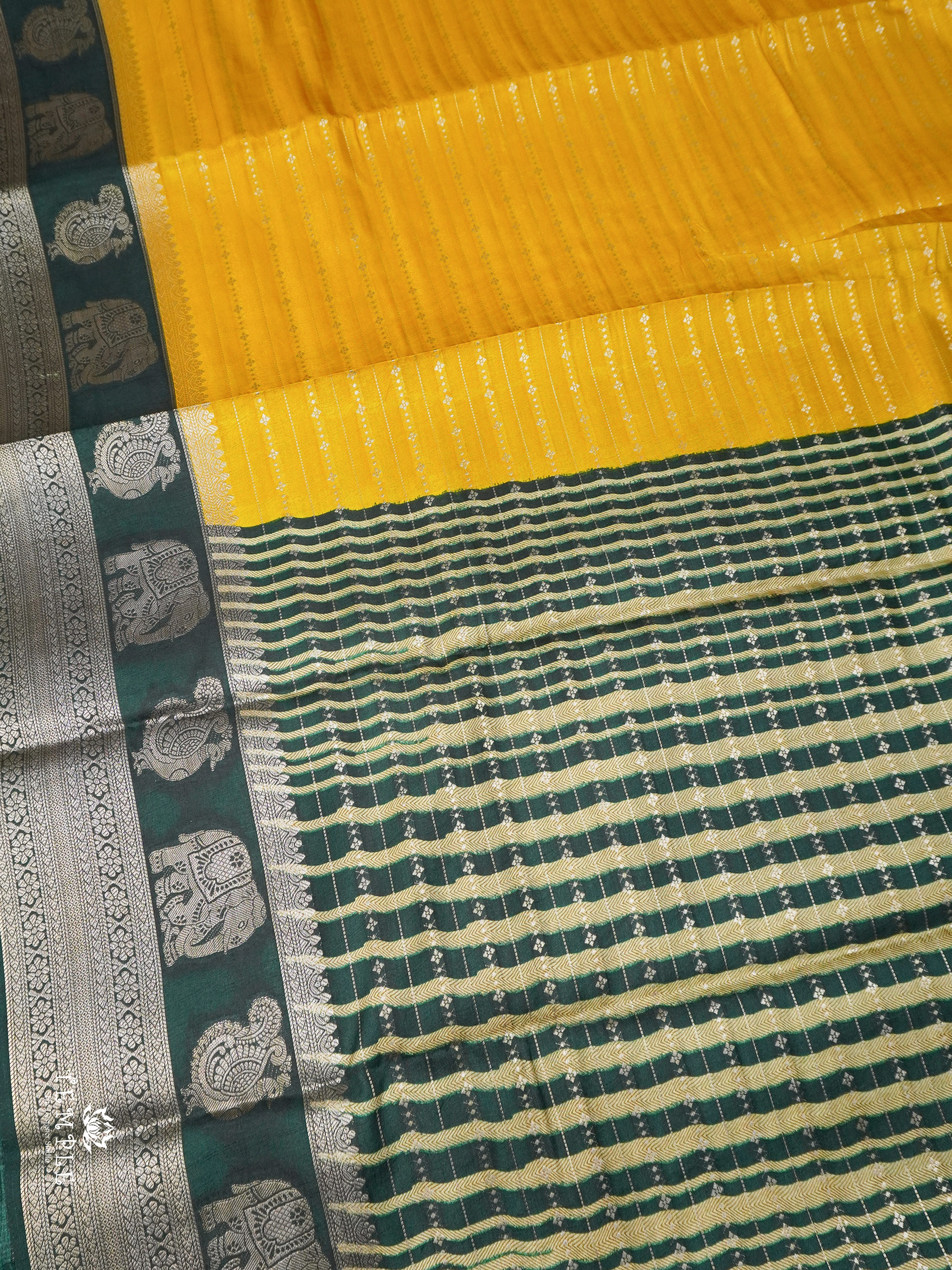 Semi Tussar Silk Saree With Contrast Border | TTDS1852 | PRE BOOKING