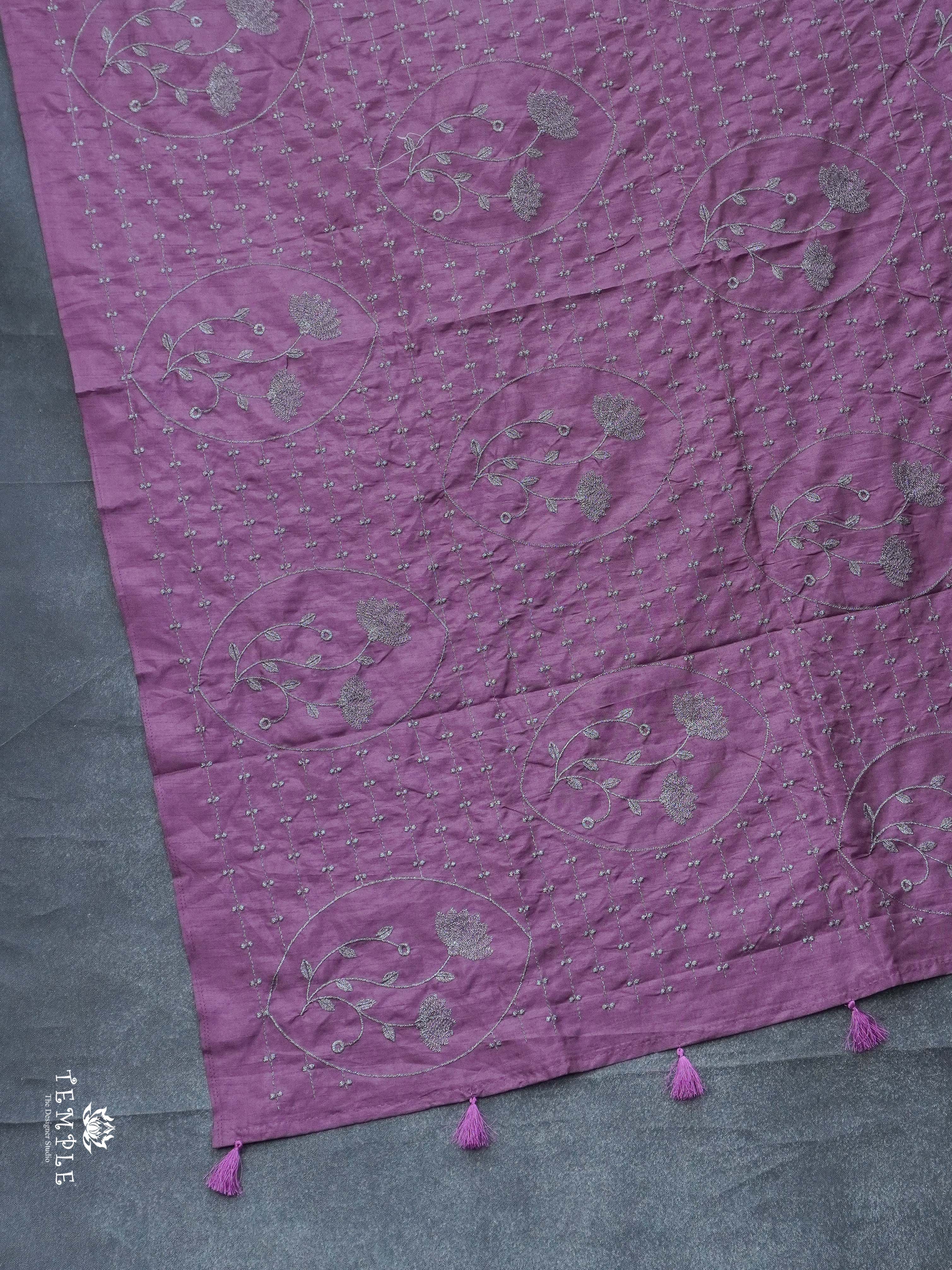 Raw Silk Saree With Zari Work | TTDS2358