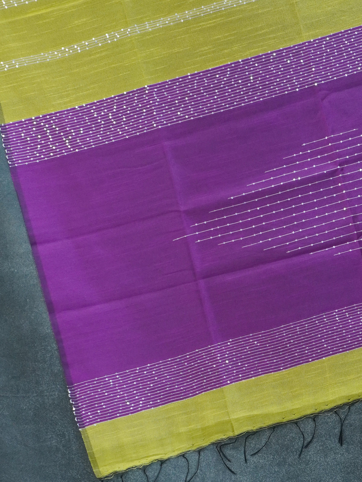 Raw Silk Saree with sequins Work | TTDS2100