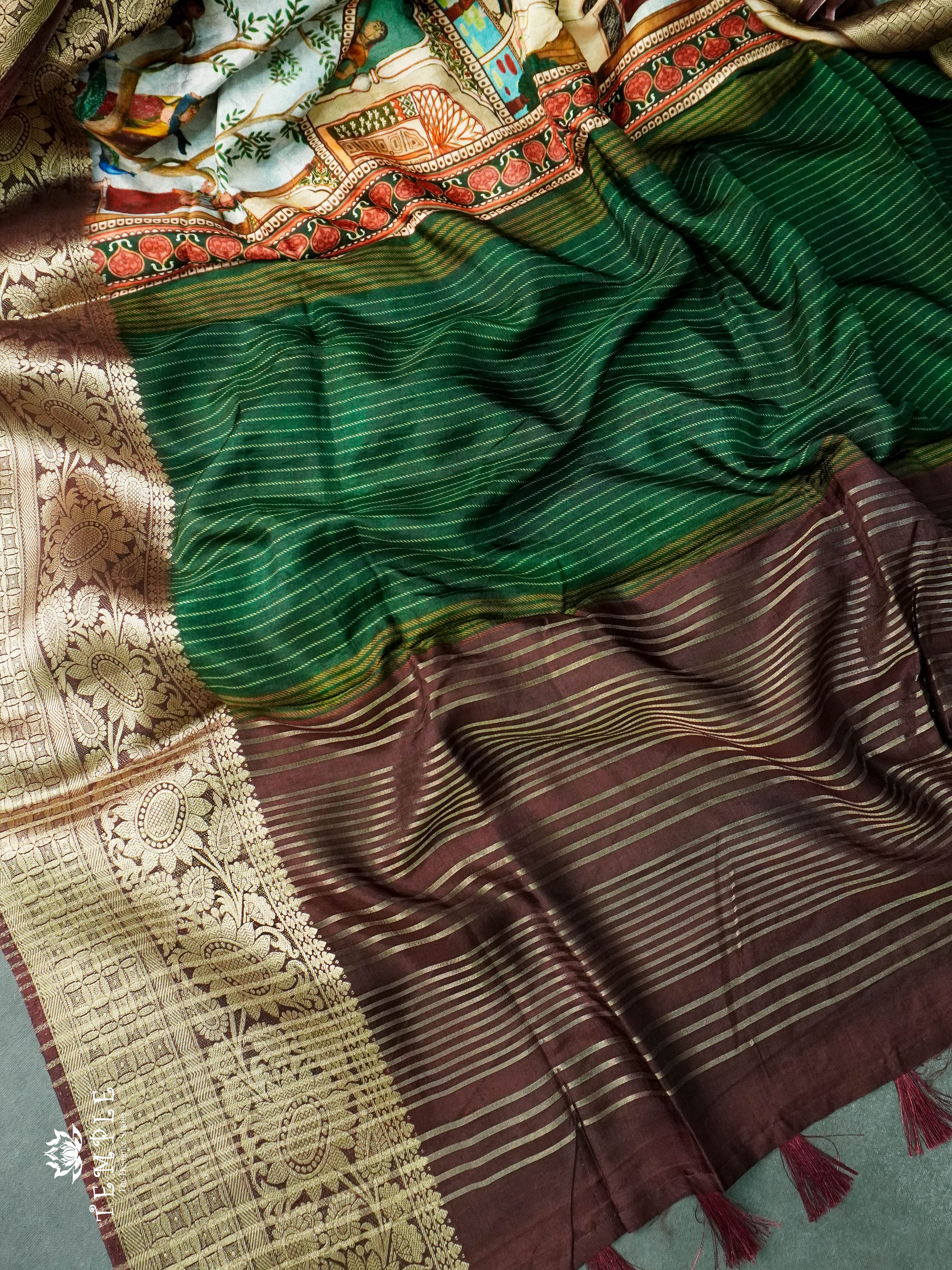 Kani Print Saree With Premium Dola Silk - 1 | TTDS1035