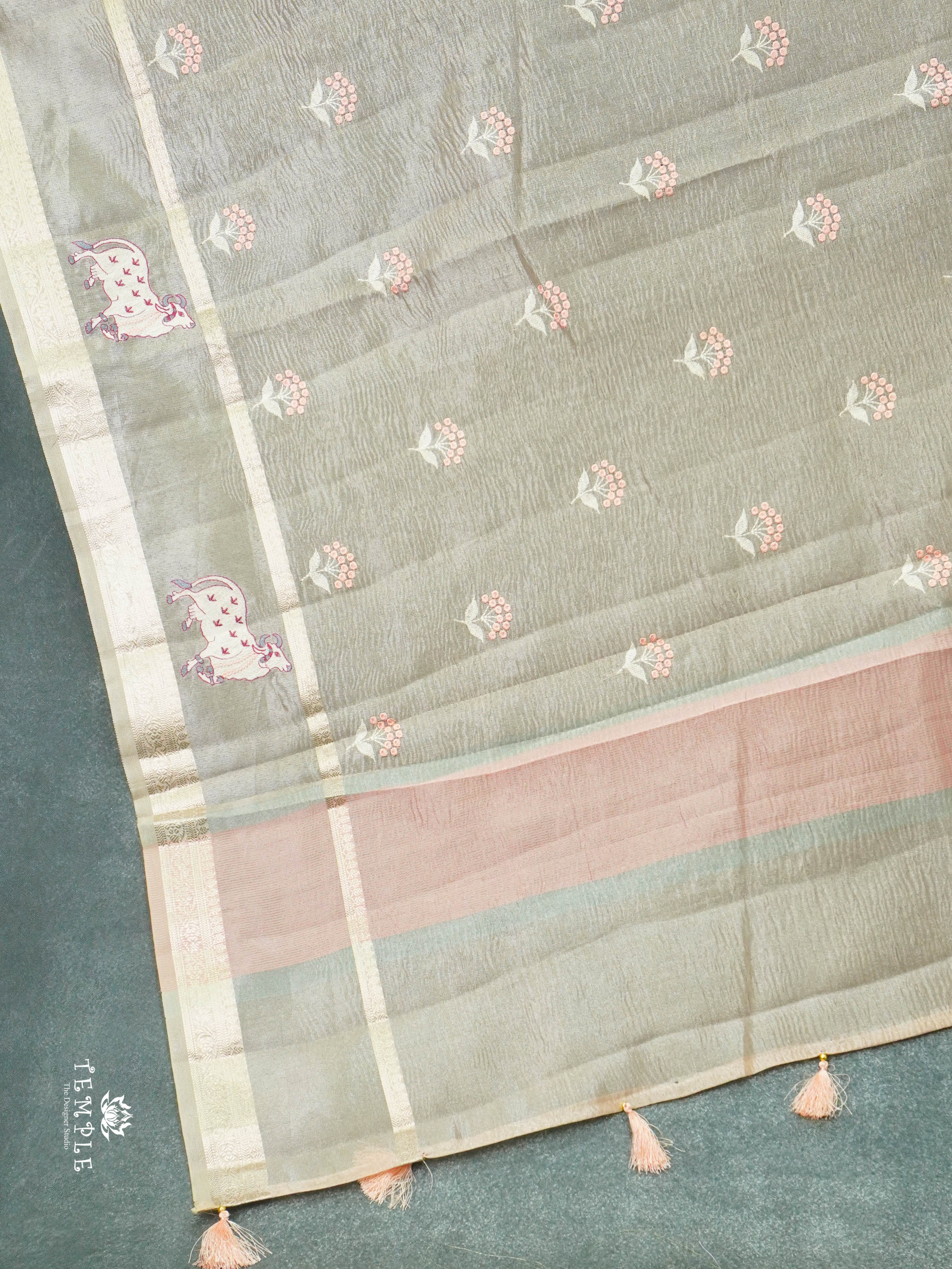 Tissue Organza Saree | TTDS1385 | Sparkling Deals