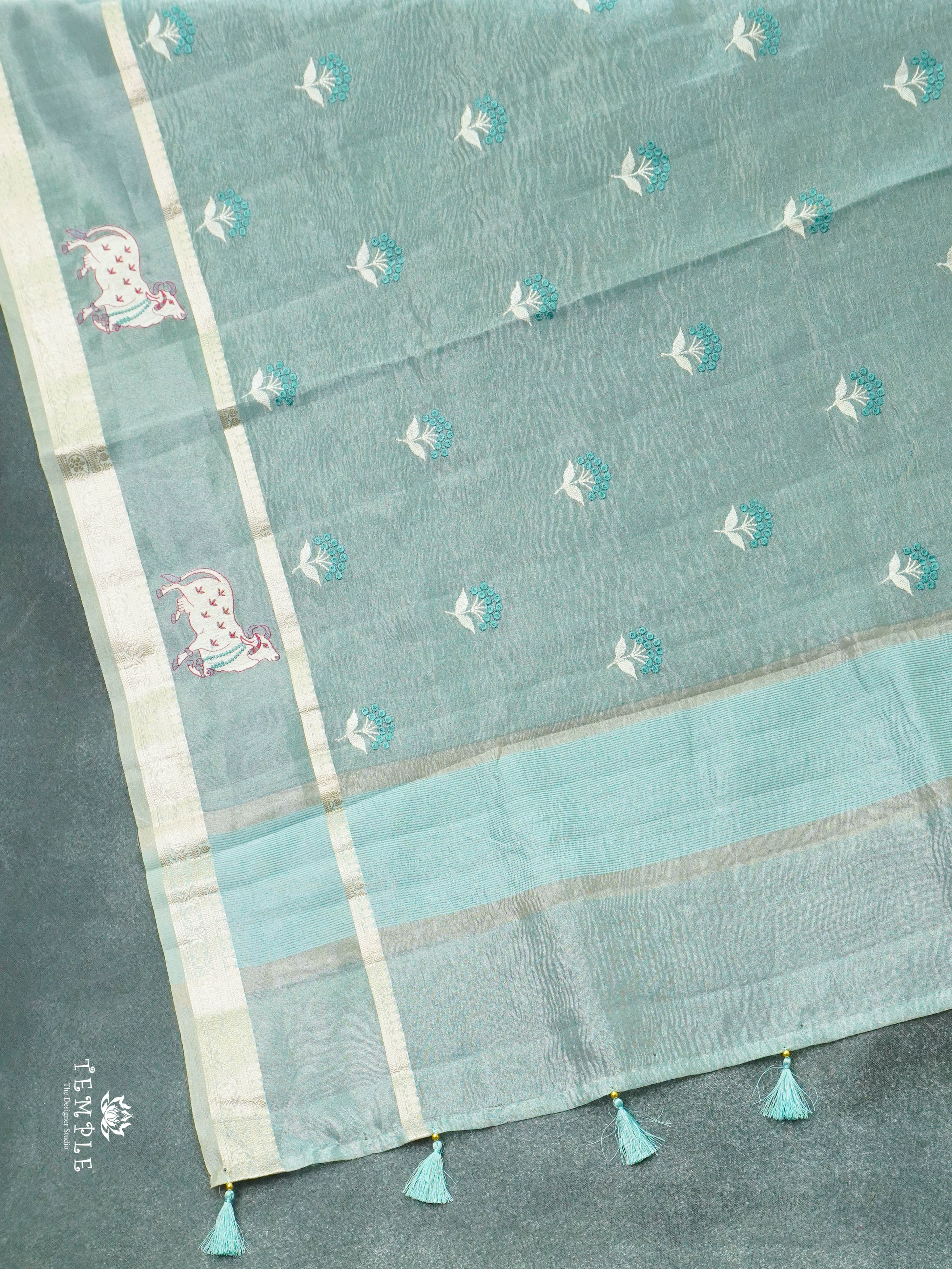 Tissue Organza Saree | TTDS1385 | Sparkling Deals