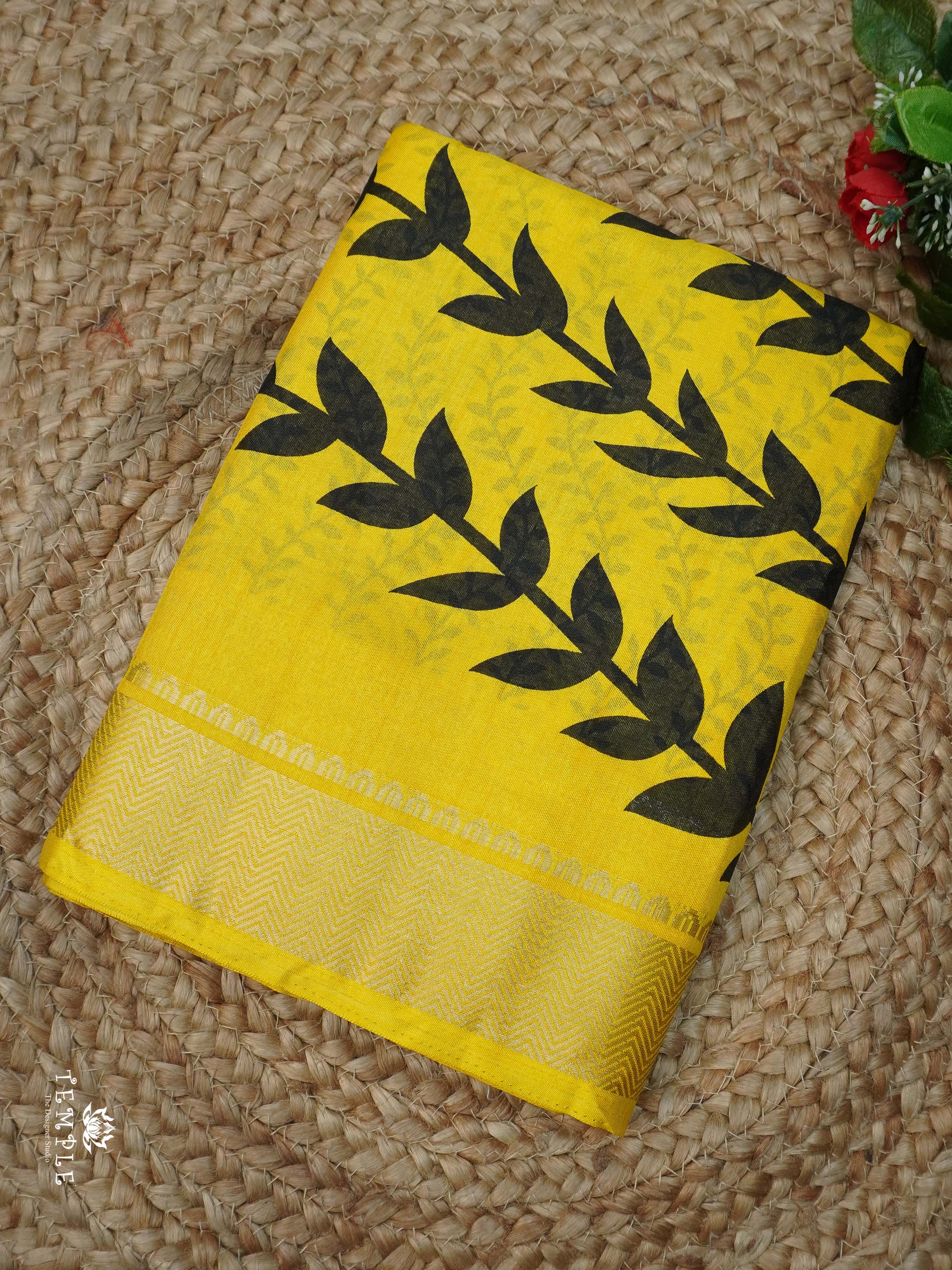 Printed Tussar Silk Saree | TTDS2338
