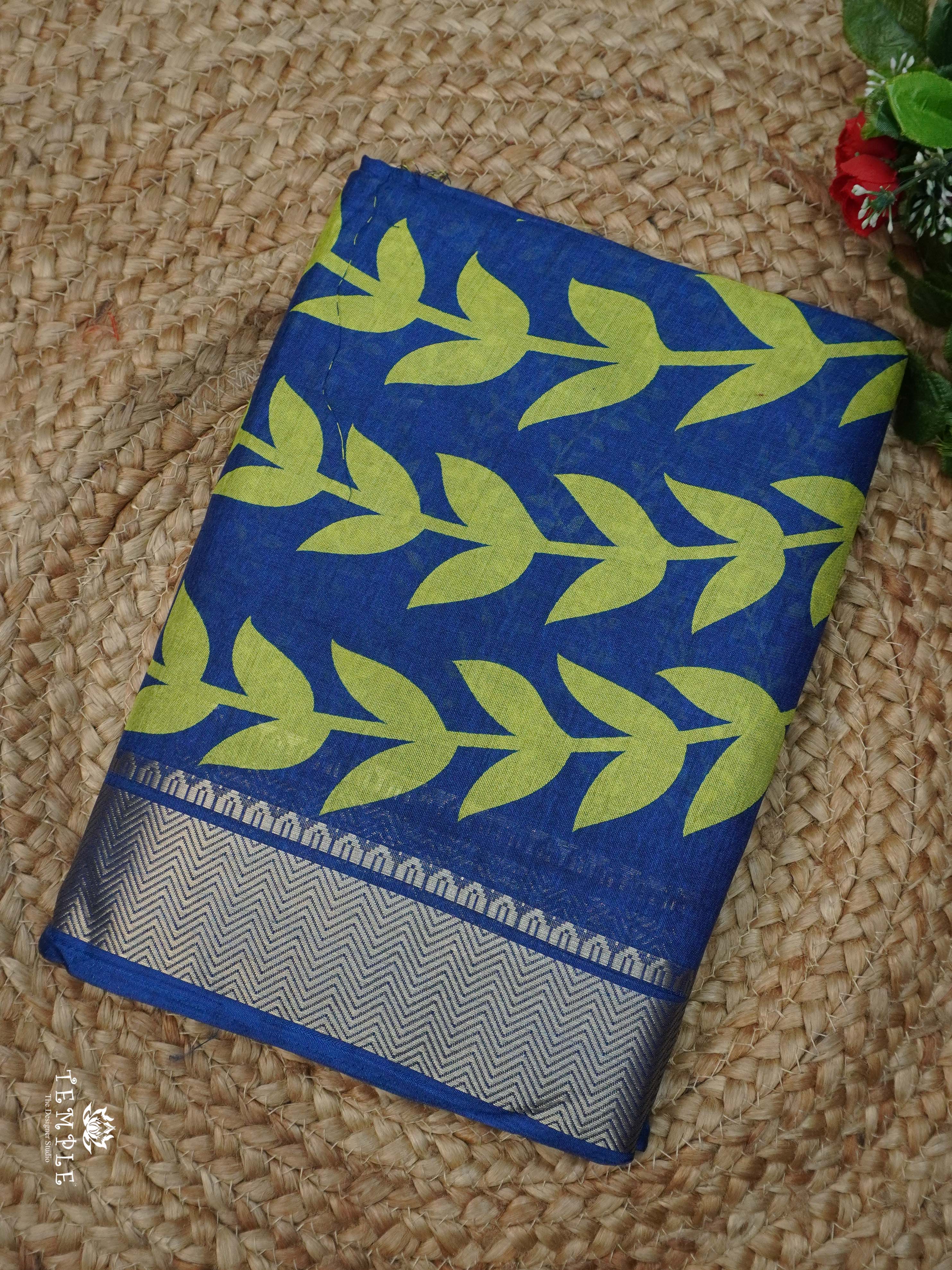 Printed Tussar Silk Saree | TTDS2338