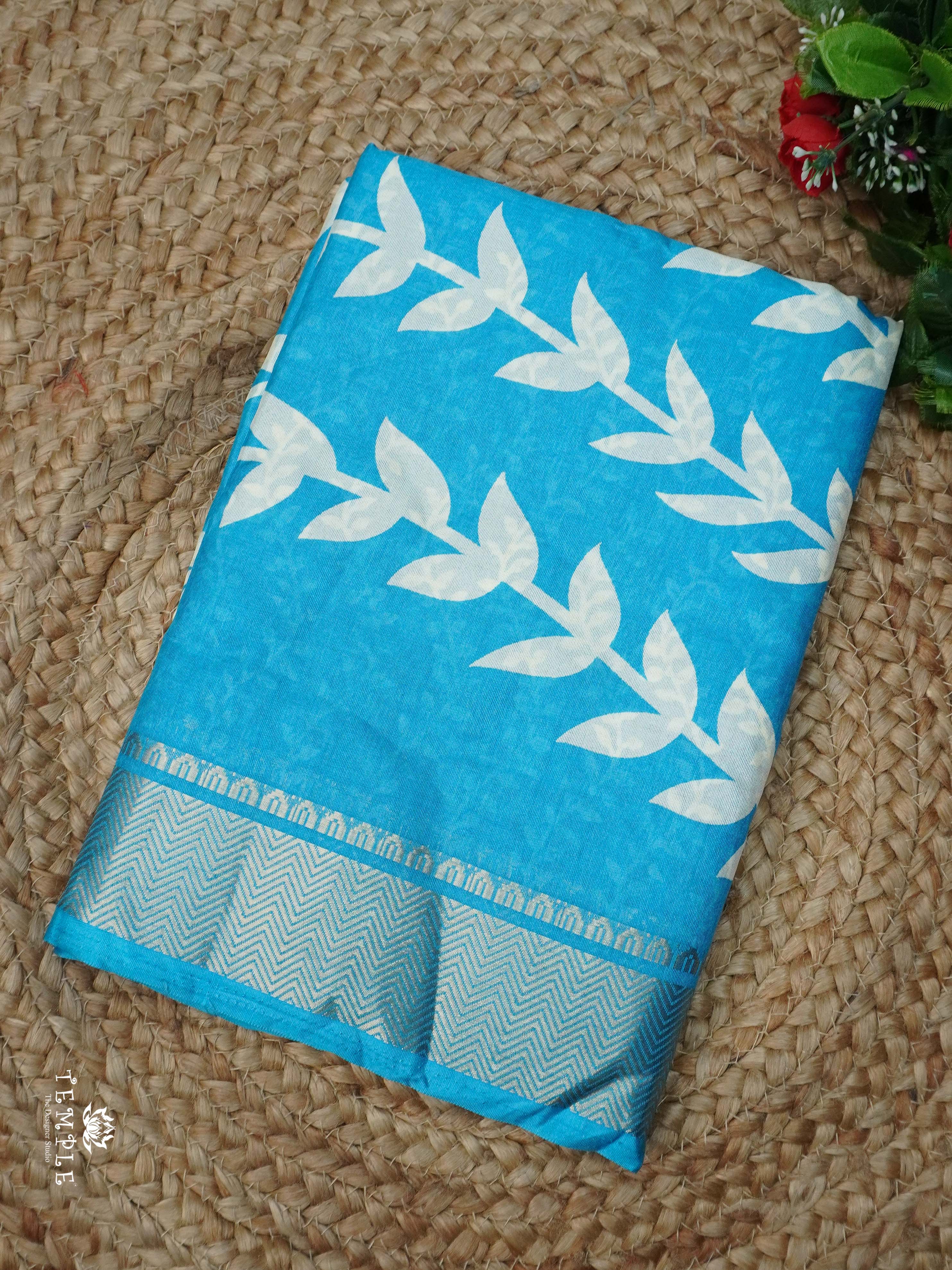 Printed Tussar Silk Saree | TTDS2338
