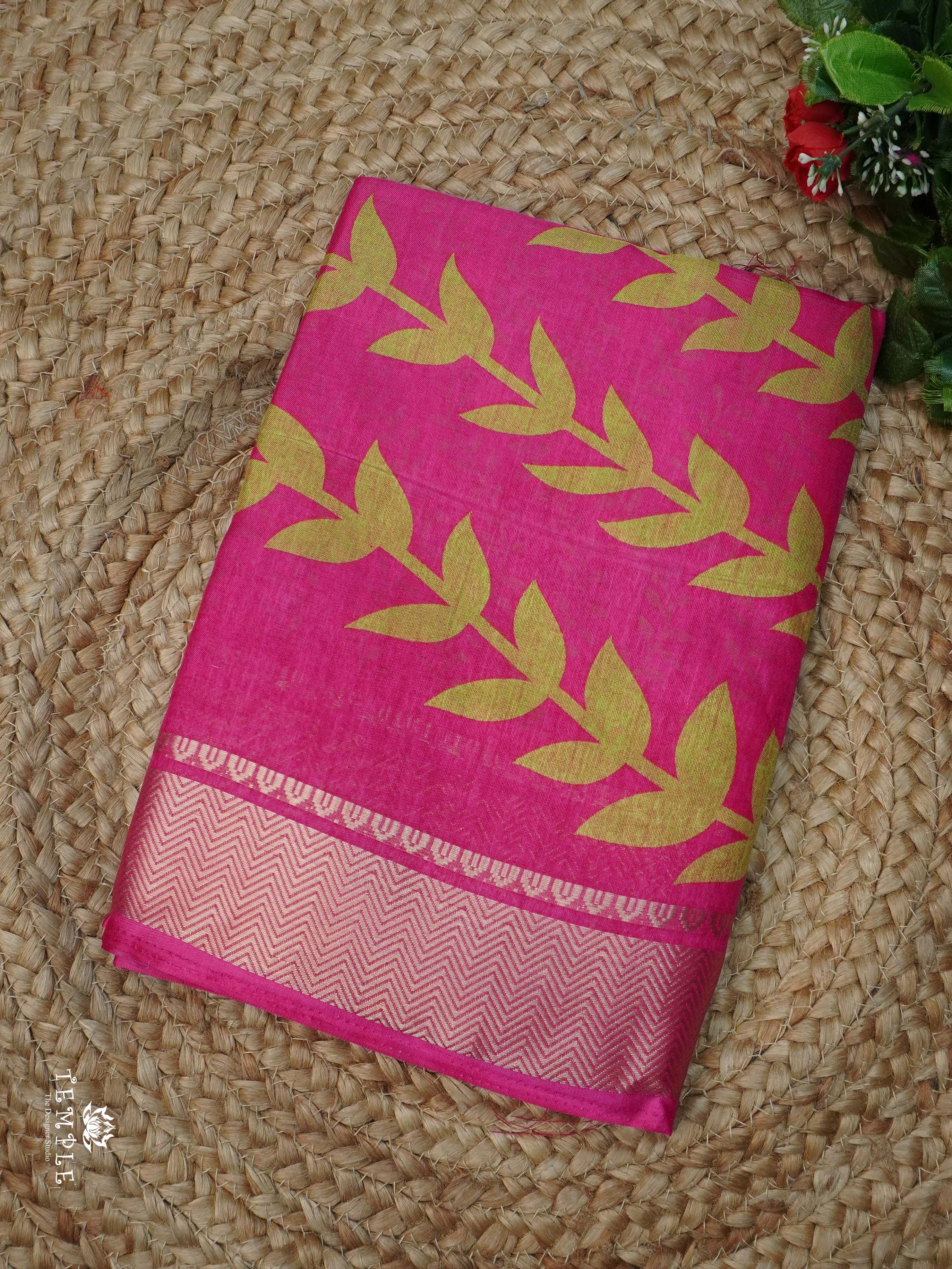 Printed Tussar Silk Saree | TTDS2338
