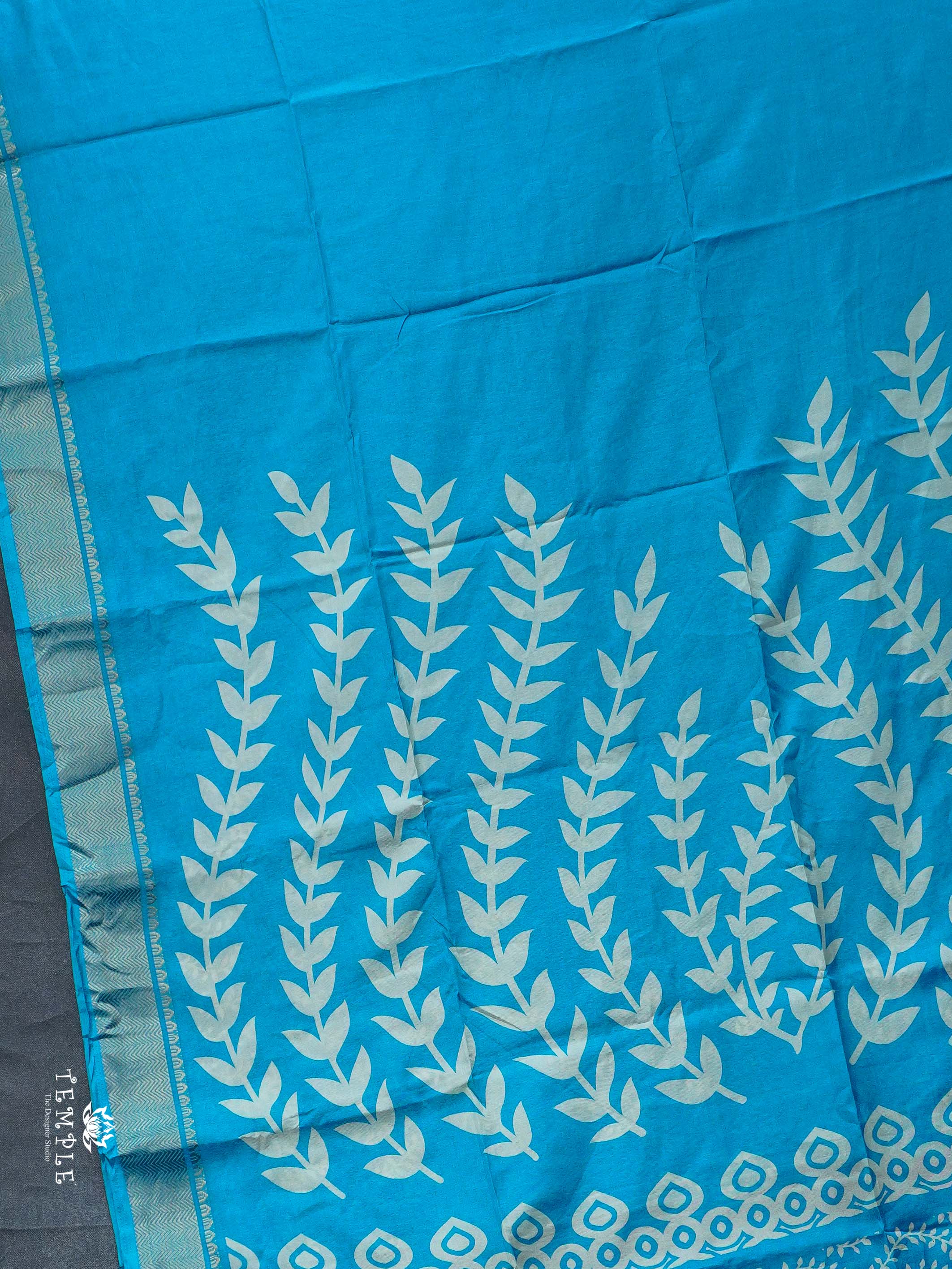 Leaf Printed Dola Saree | TTDS2338