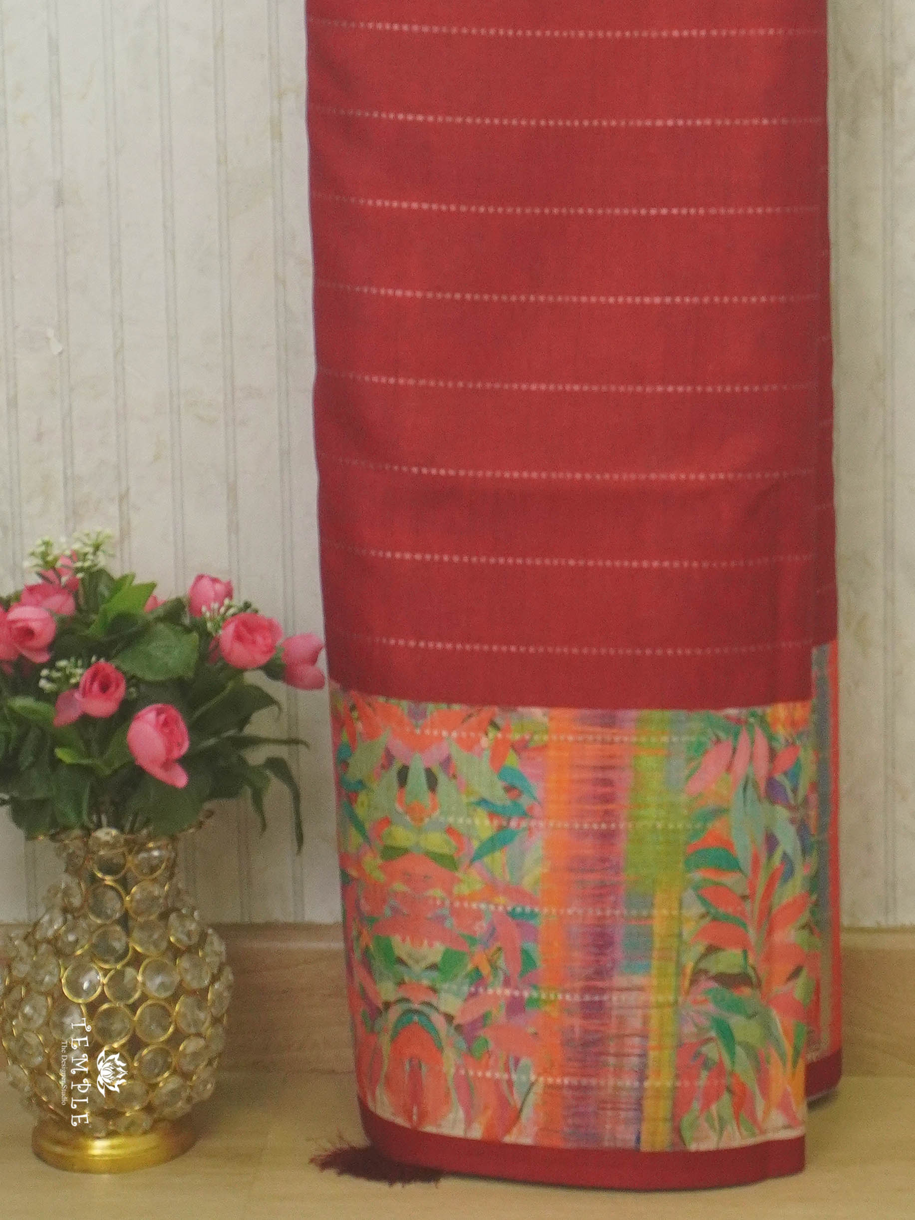 Tussar Soft Silk Saree With Printed Pallu  | TTDS1411