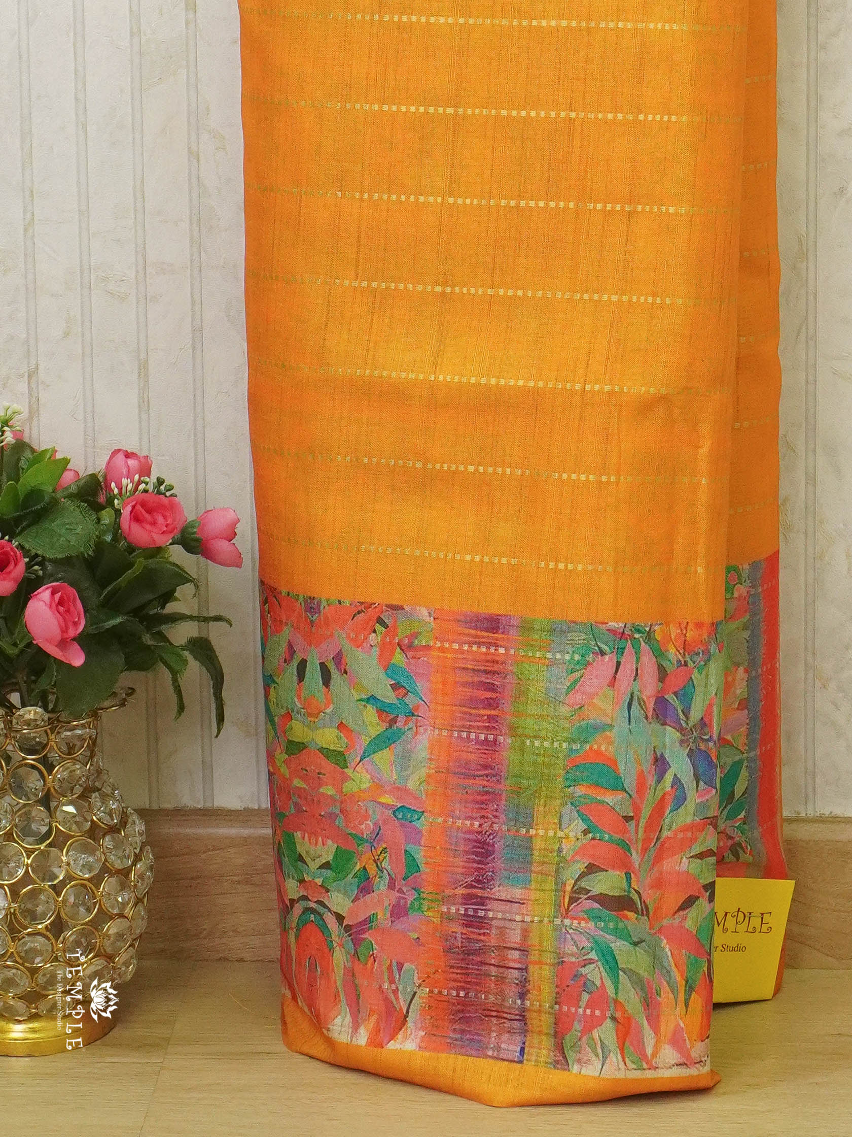 Tussar Soft Silk Saree With Printed Pallu  | TTDS1411