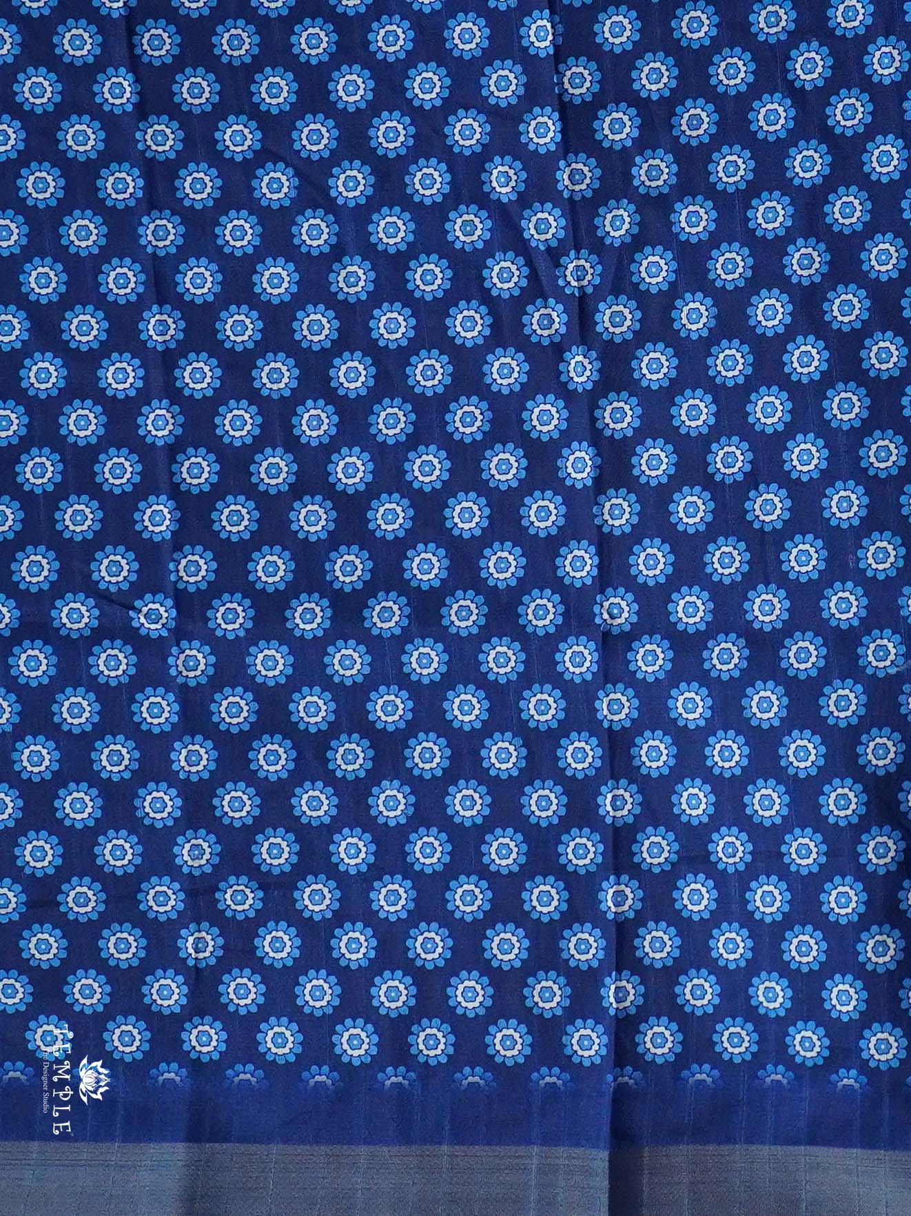 Kadhi Indigo Cotton Saree | TTDS804