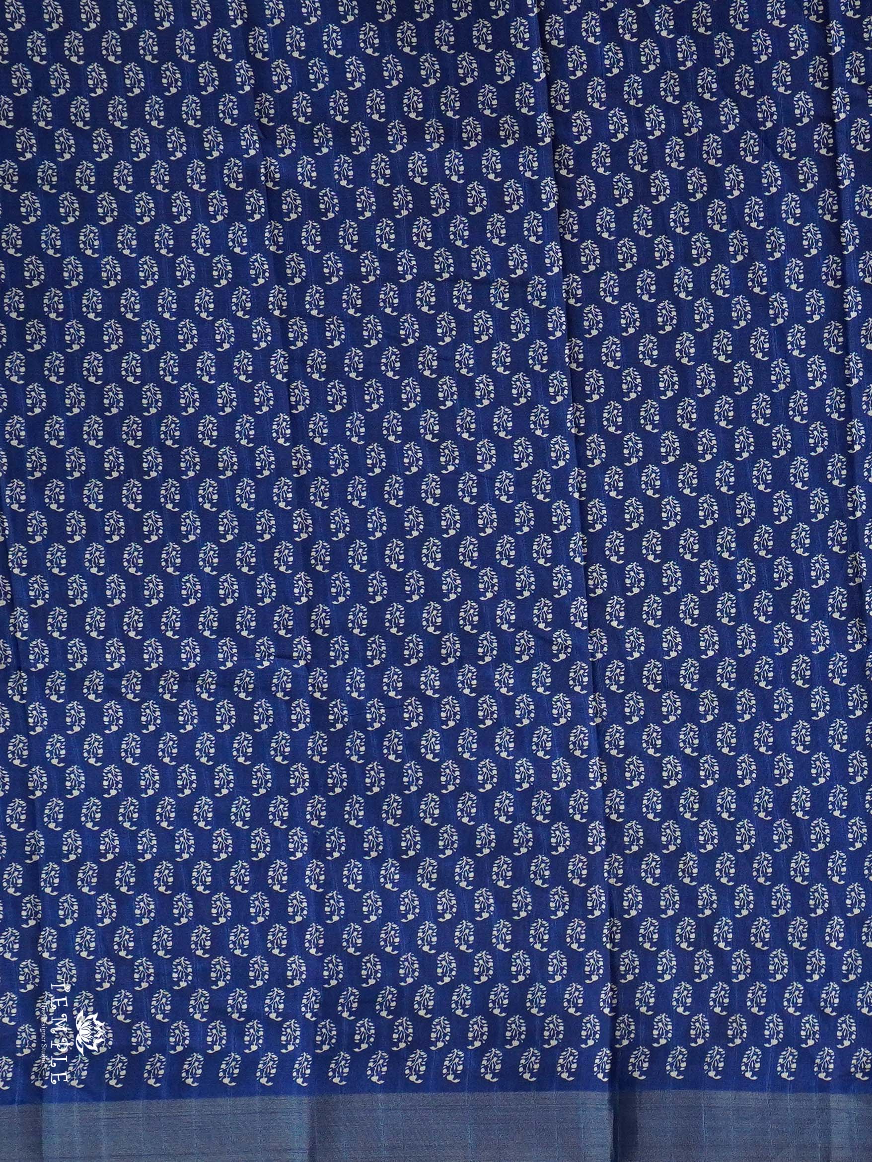 Kadhi Indigo Cotton Saree | TTDS804