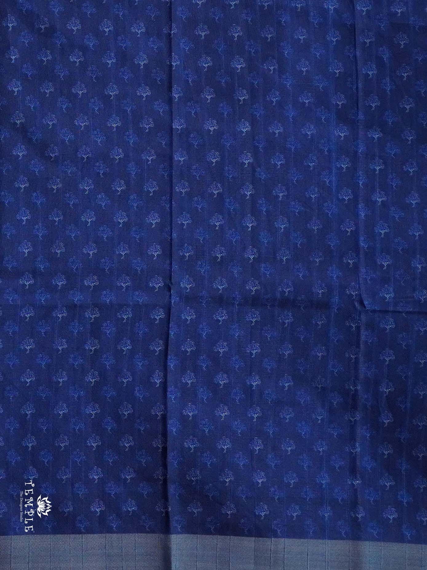 Kadhi Indigo Cotton Saree | TTDS804