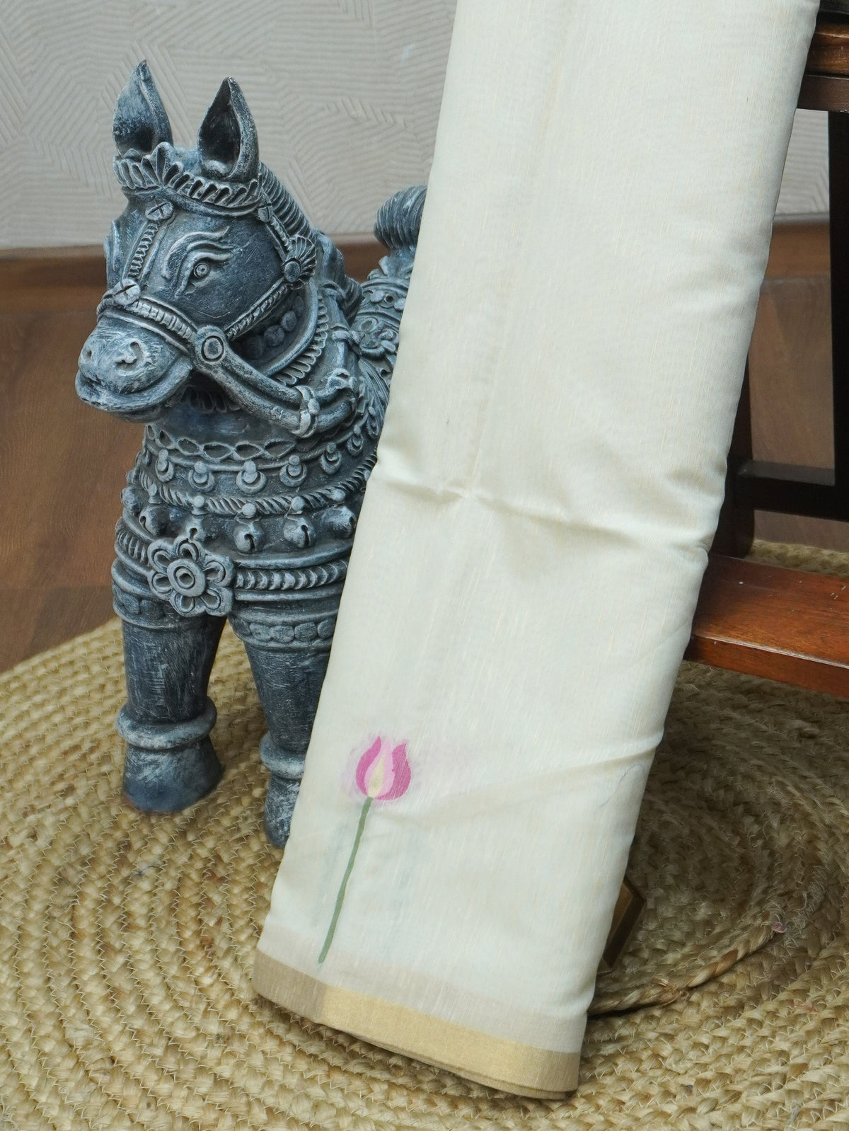Linen Cotton Saree | TTDS3686