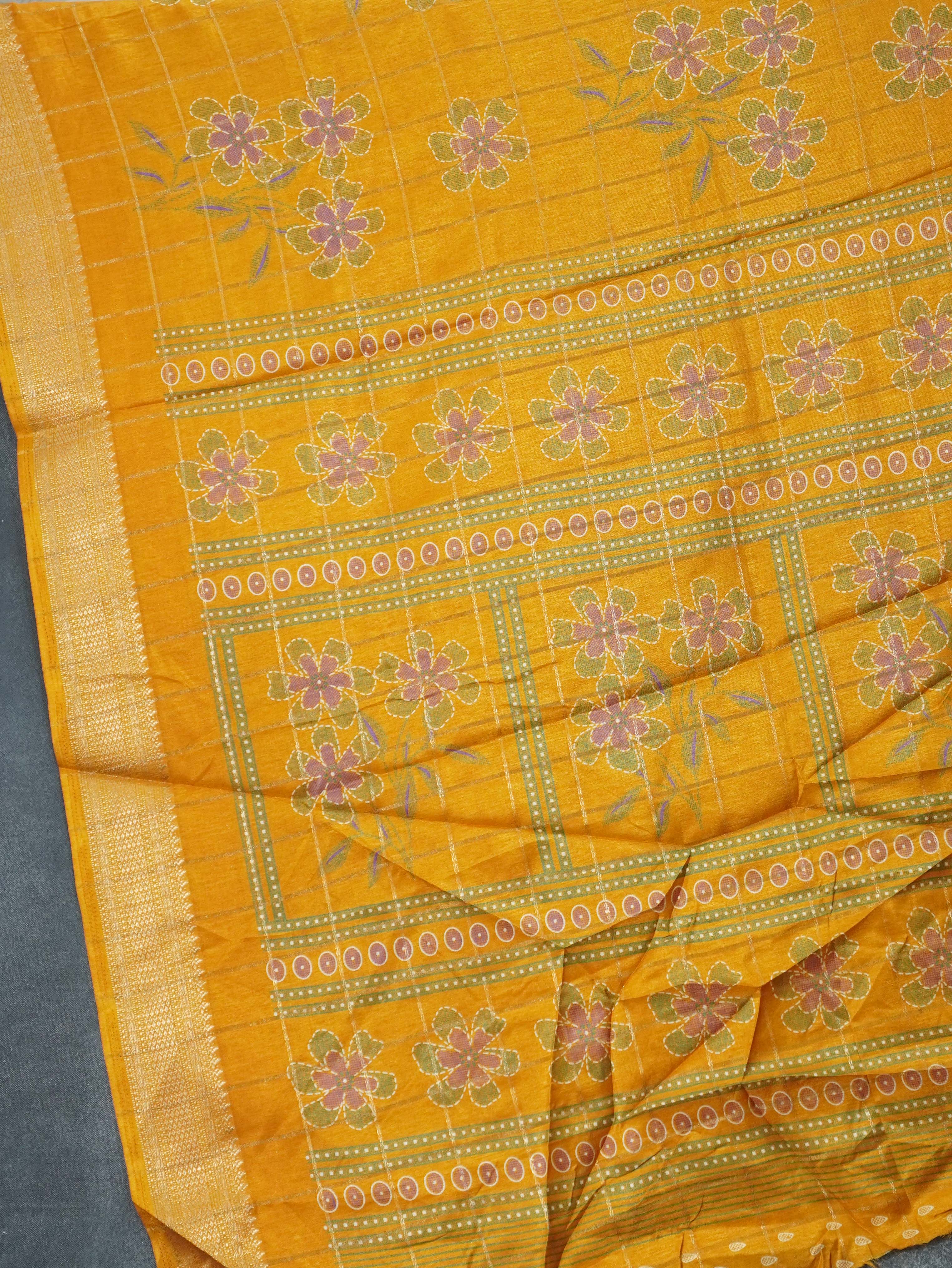 Linen Cotton Saree | TTDS3308