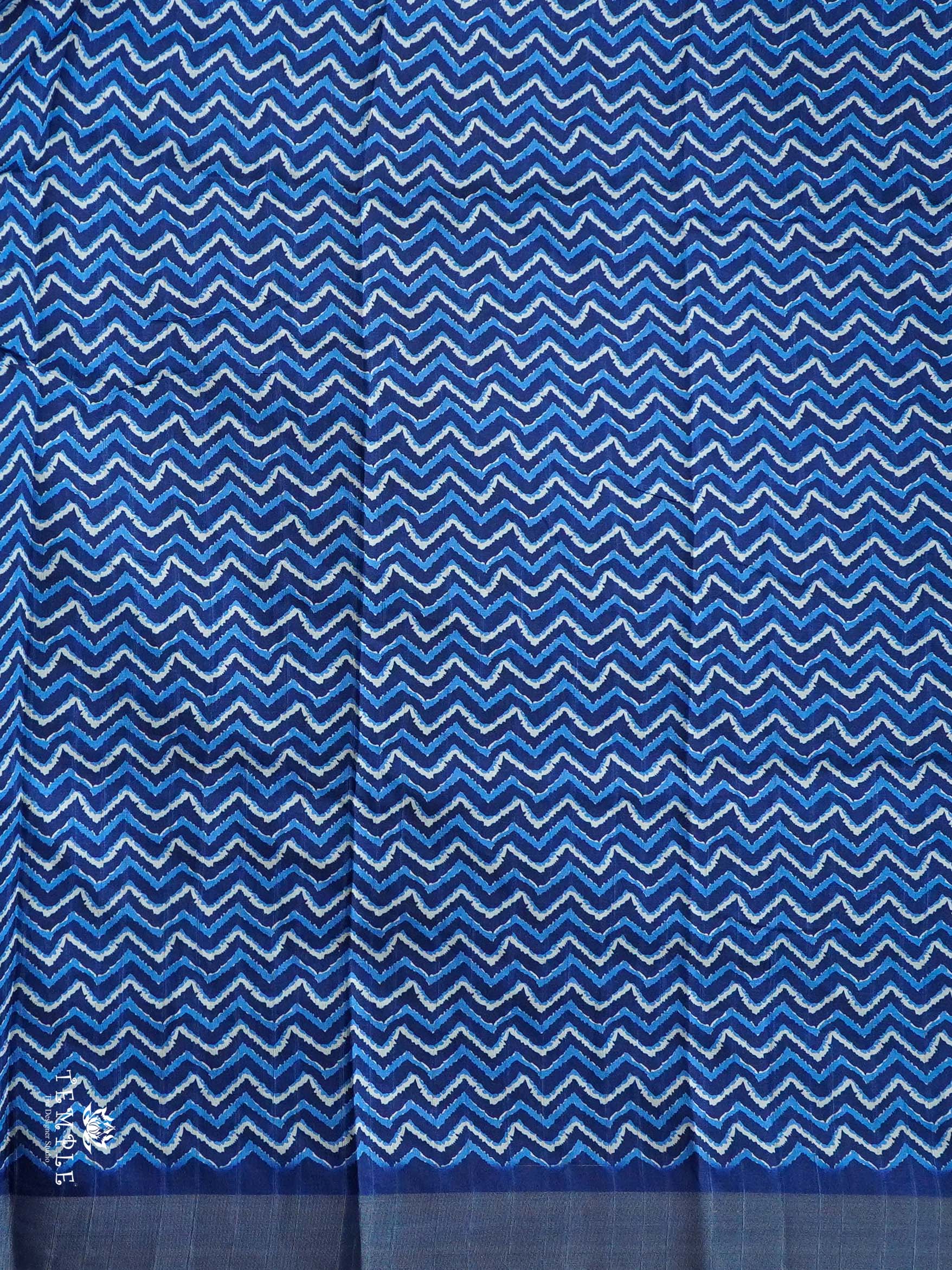 Kadhi Indigo Cotton Saree | TTDS804