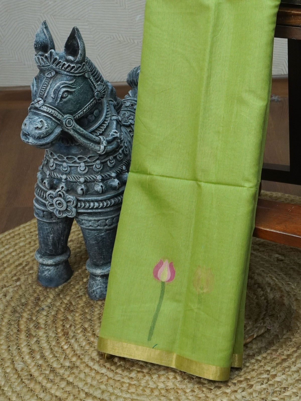 Linen Cotton Saree | TTDS3686
