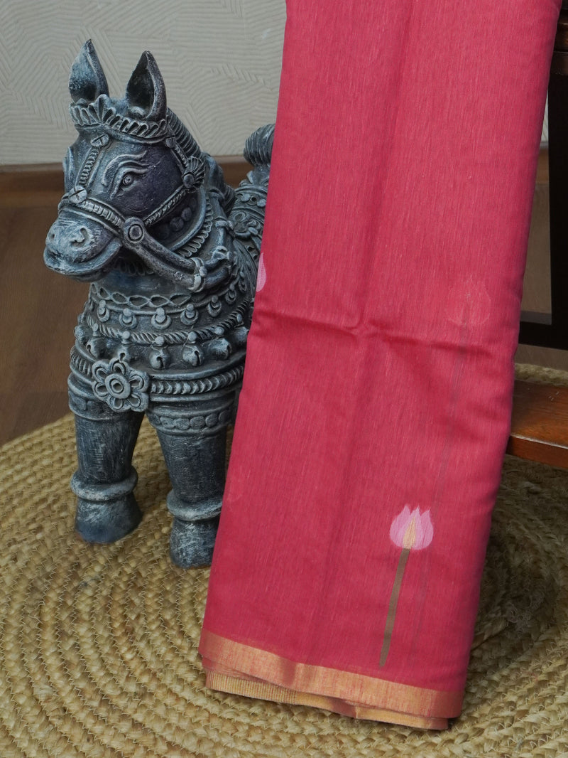 Linen Cotton Saree | TTDS3686