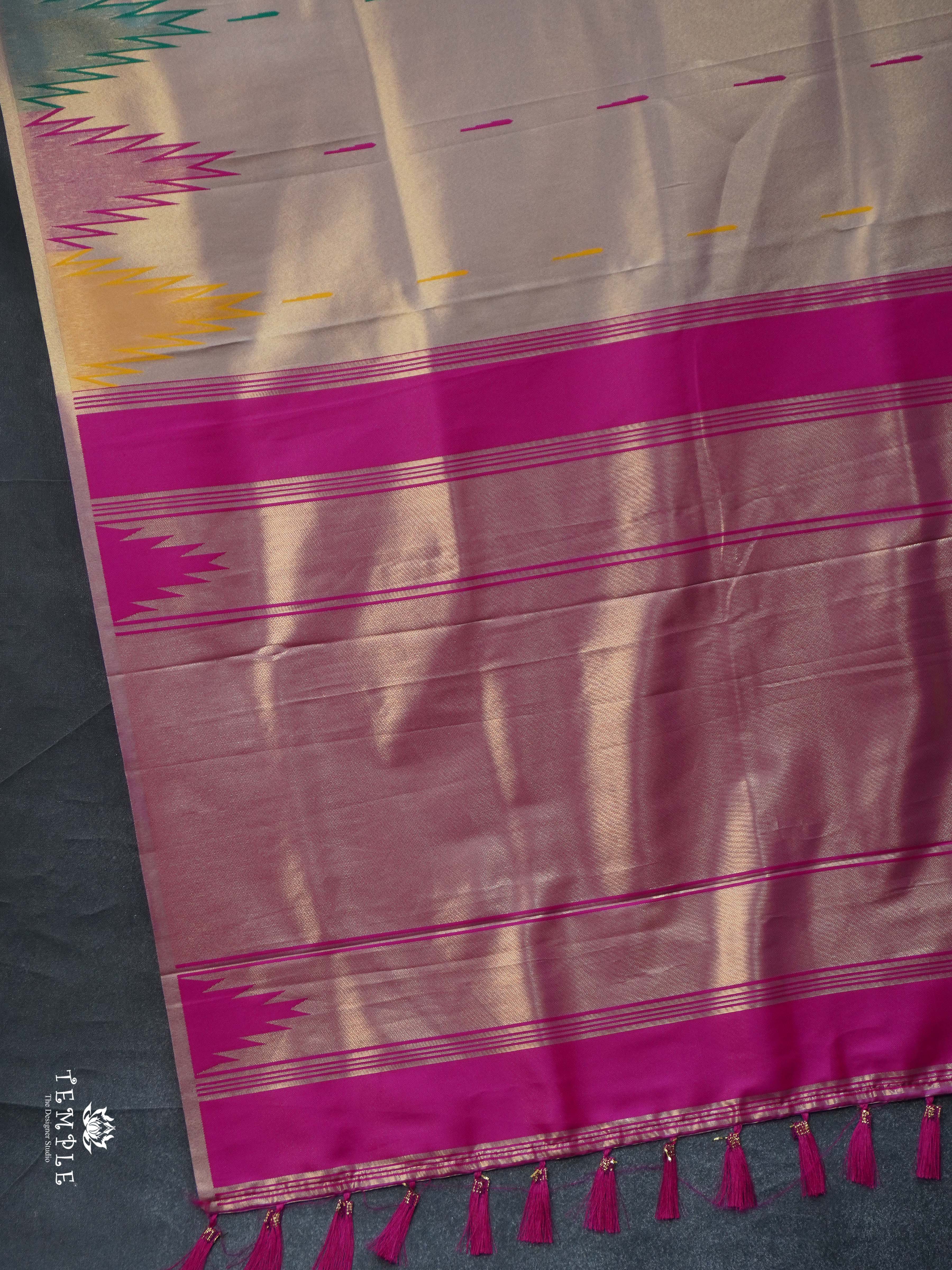 Tissue Silk Saree With Muniyas Pattern | TTDS2336 | PRE BOOKING