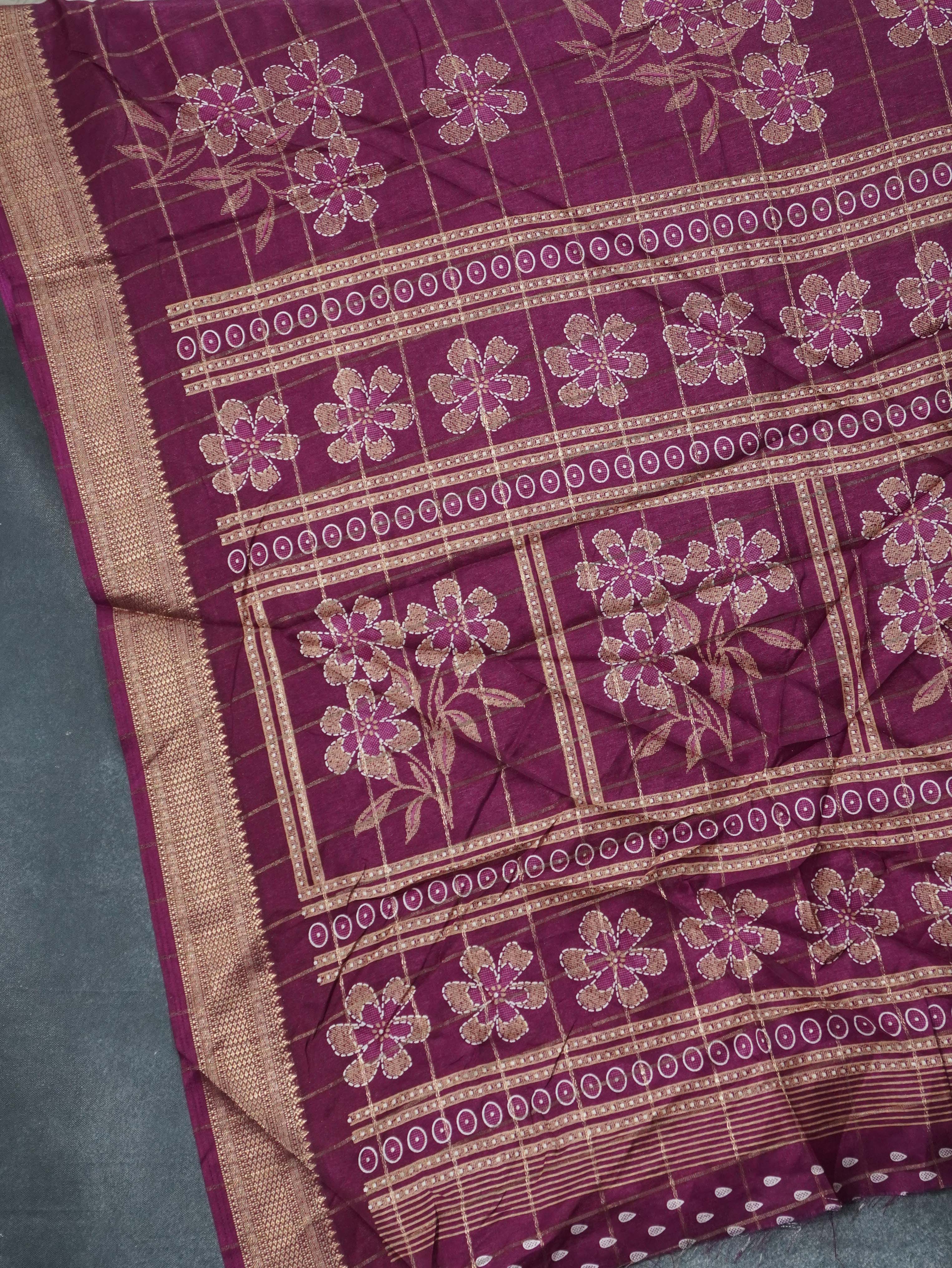 Linen Cotton Saree | TTDS3308