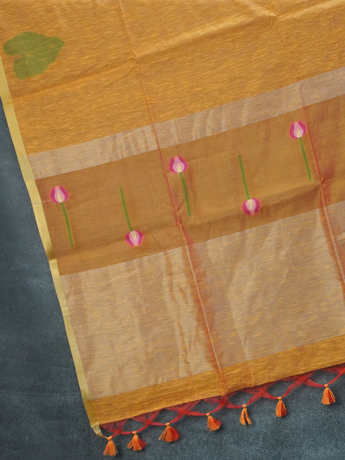 Linen Cotton Saree | TTDS3686