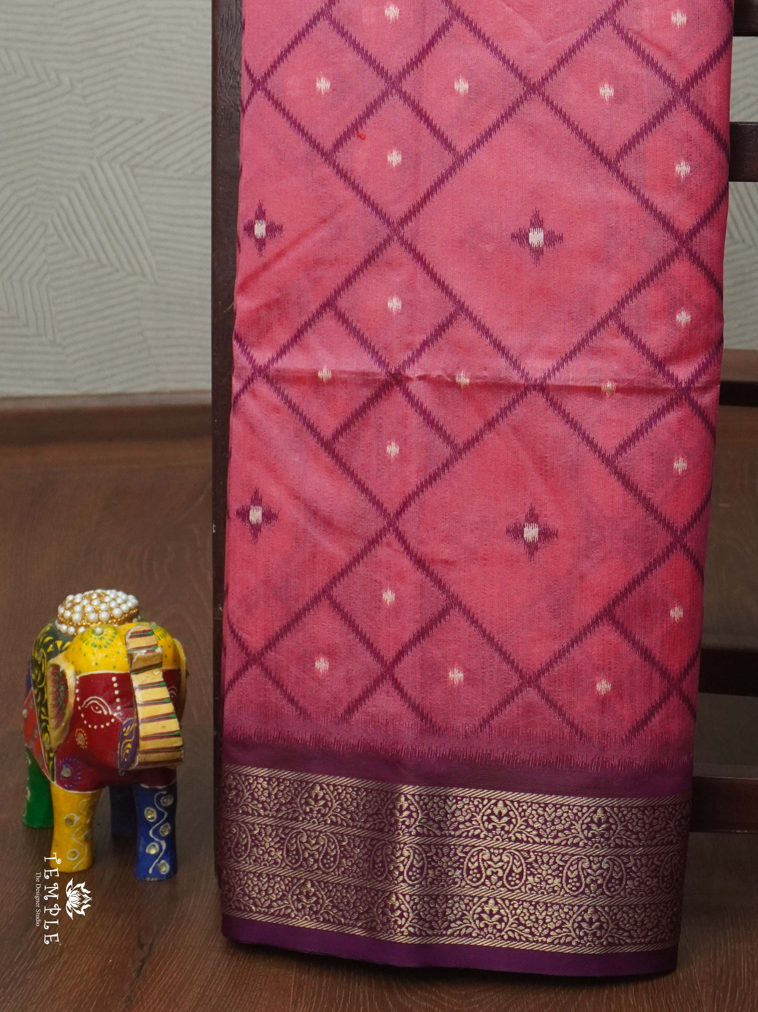 Raw Silk Saree With Jacquard border | TTDS1882