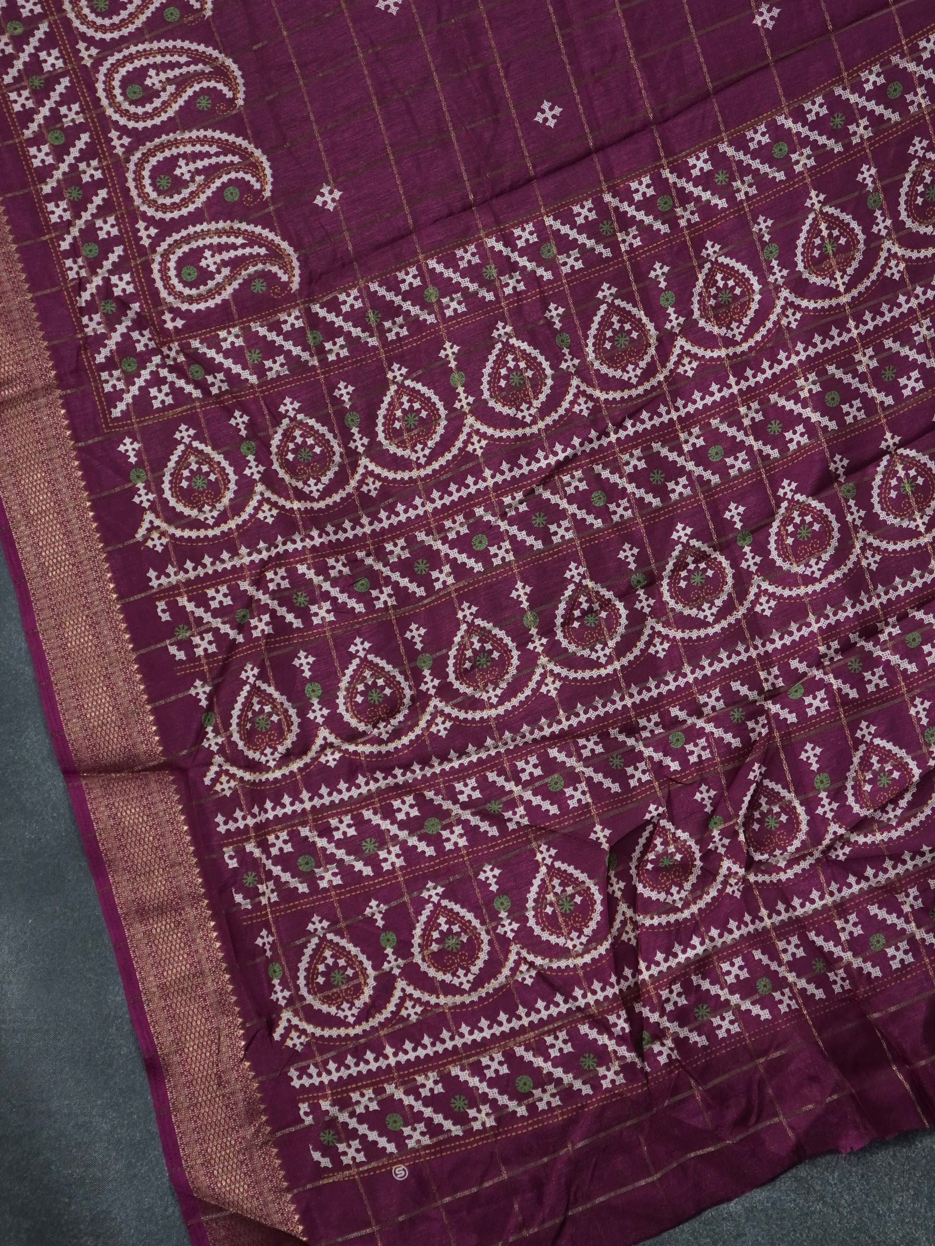 Printed Dola Saree | TTDS3326