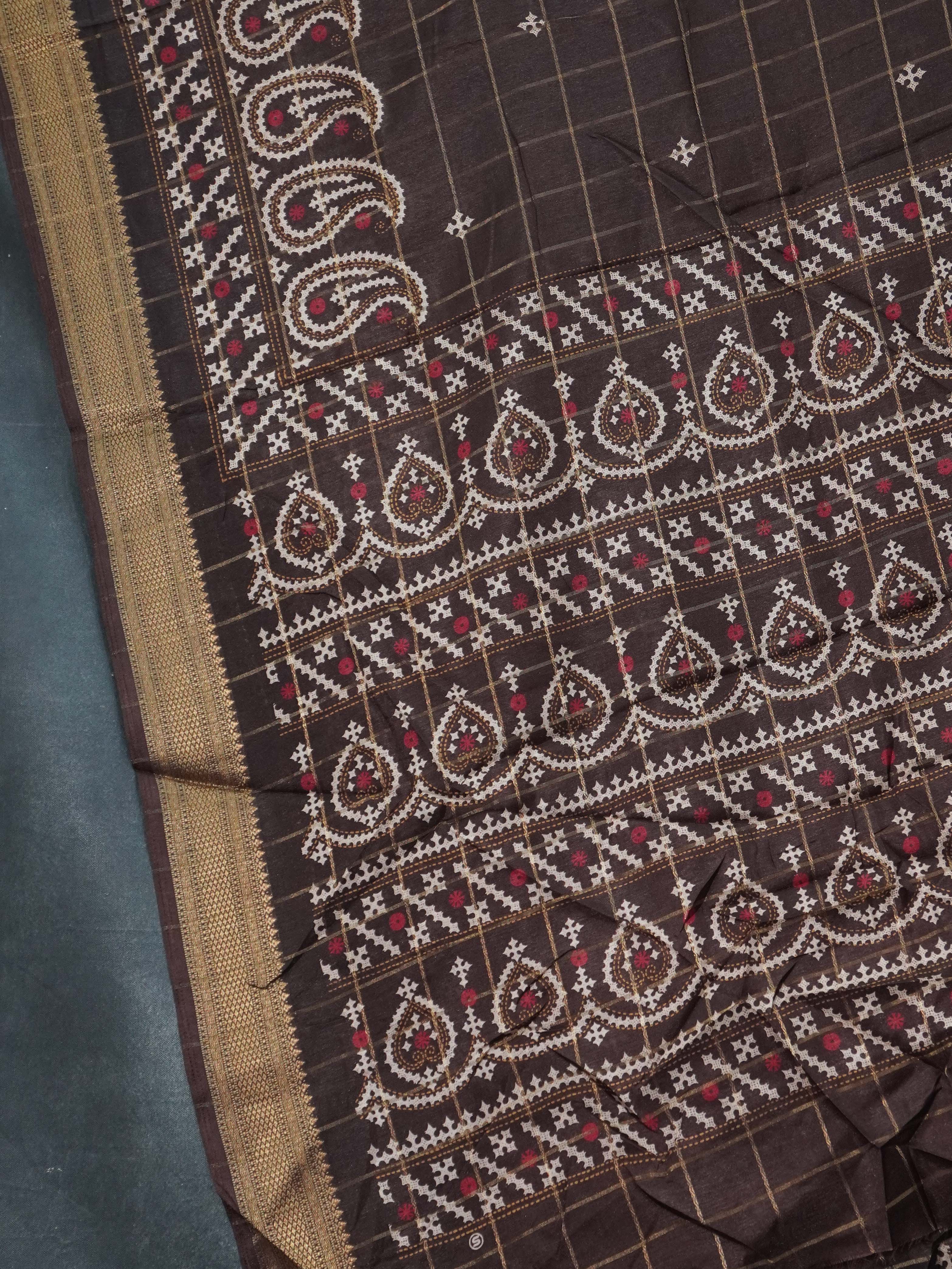 Printed Dola Saree | TTDS3326