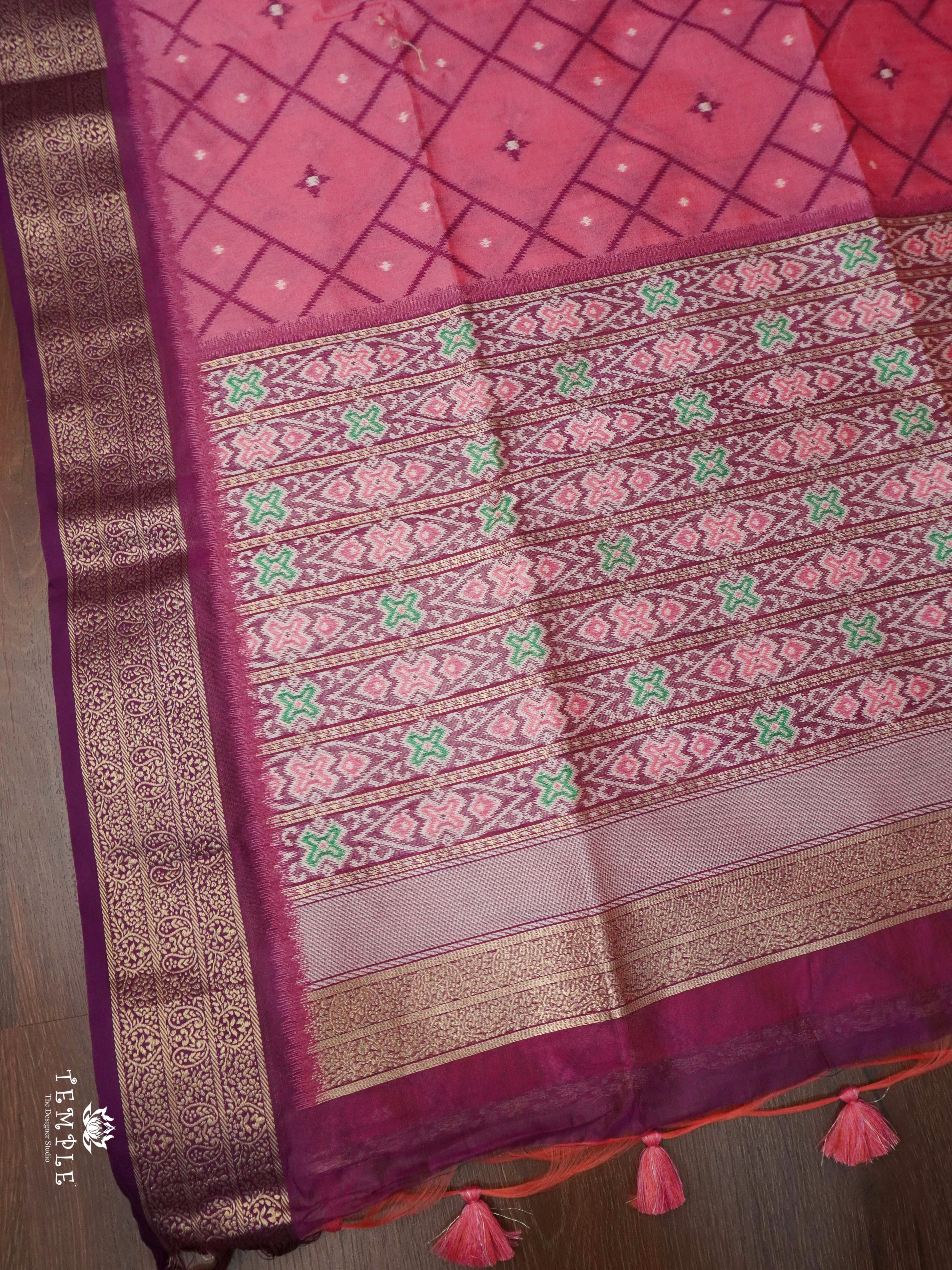 Raw Silk Saree With Jacquard border | TTDS1882