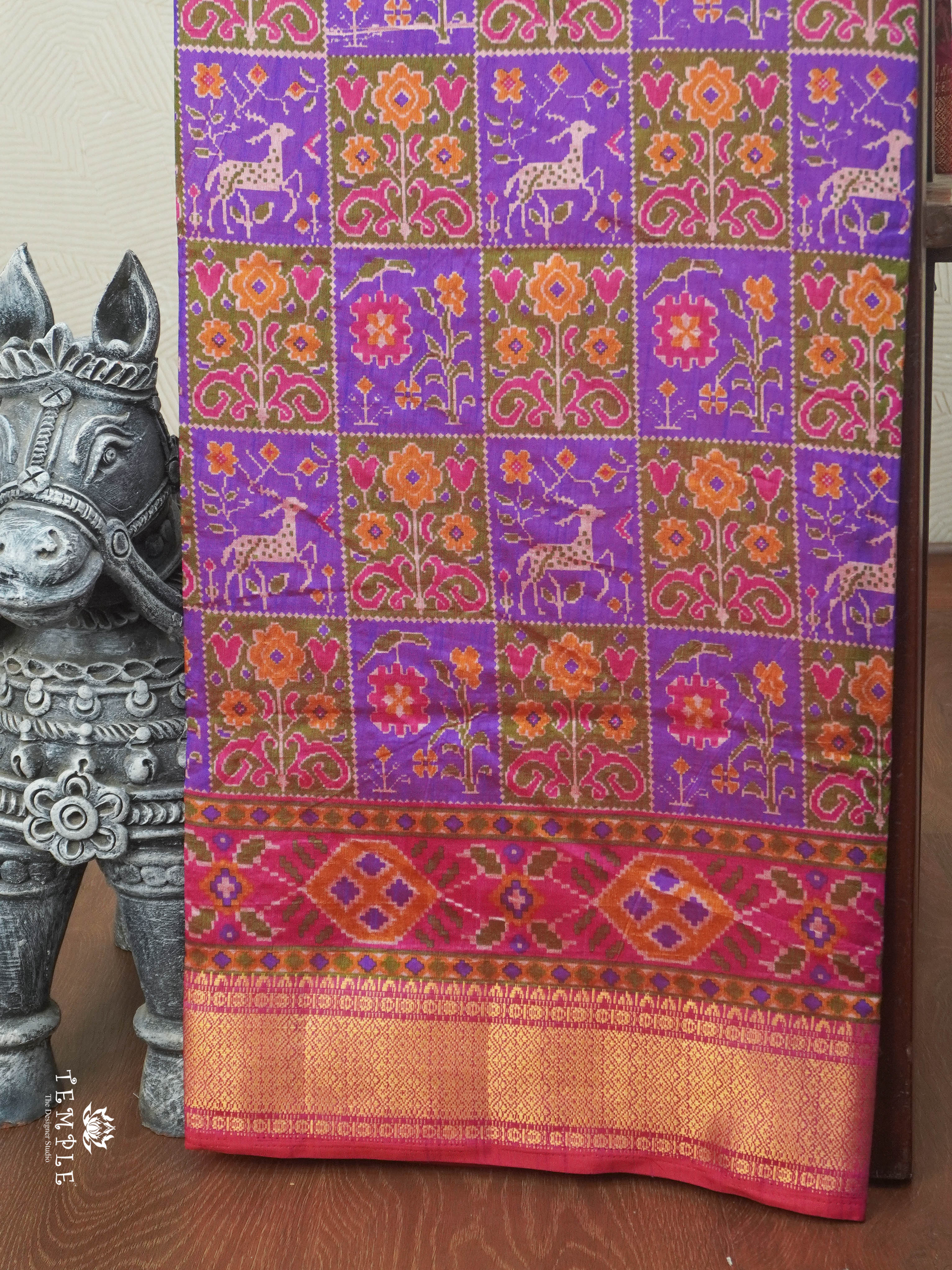 Printed Patola Silk Saree | TTDS2858