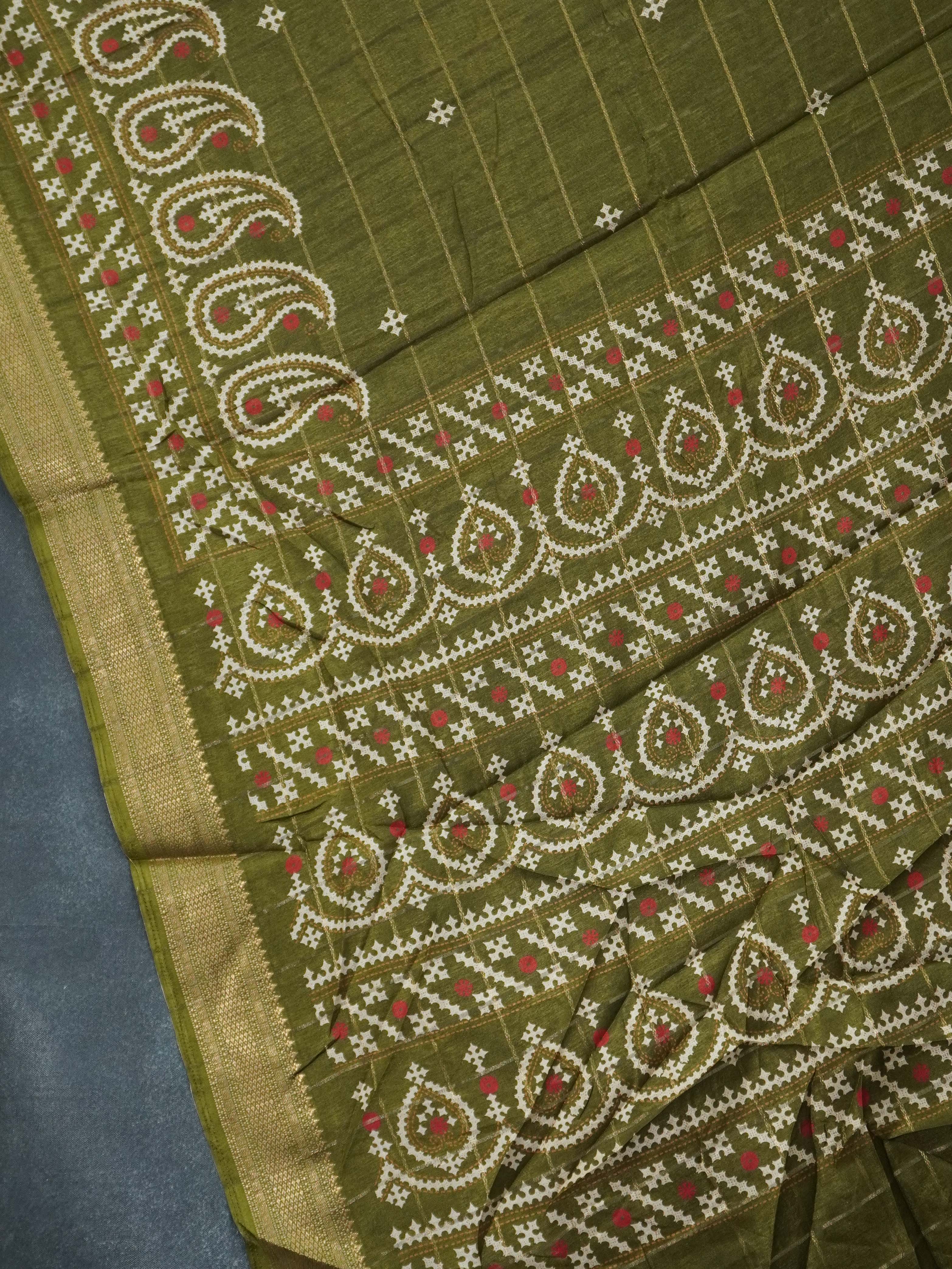 Printed Dola Saree | TTDS3326