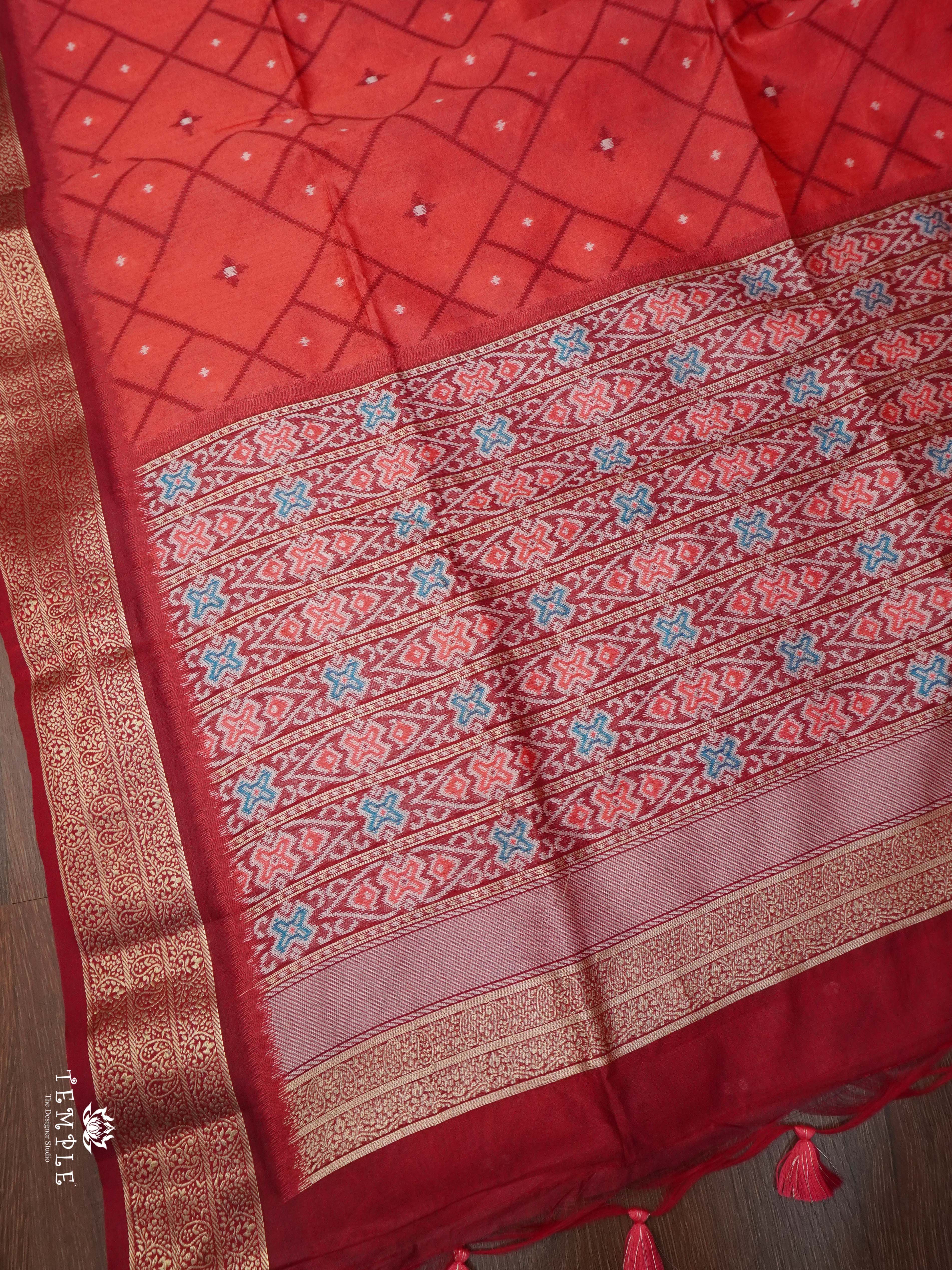 Raw Silk Saree With Jacquard border | TTDS1882