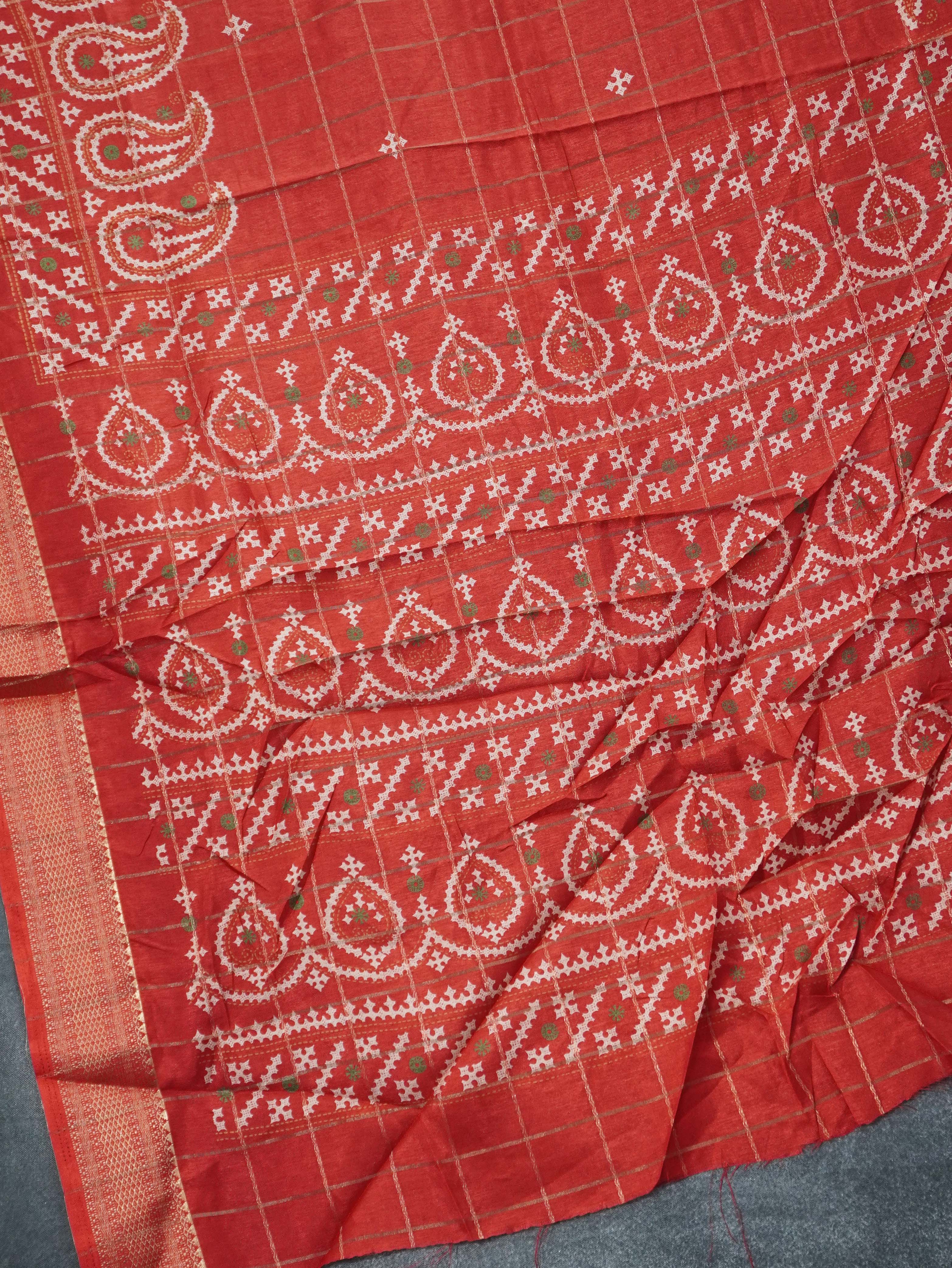 Printed Dola Saree | TTDS3326