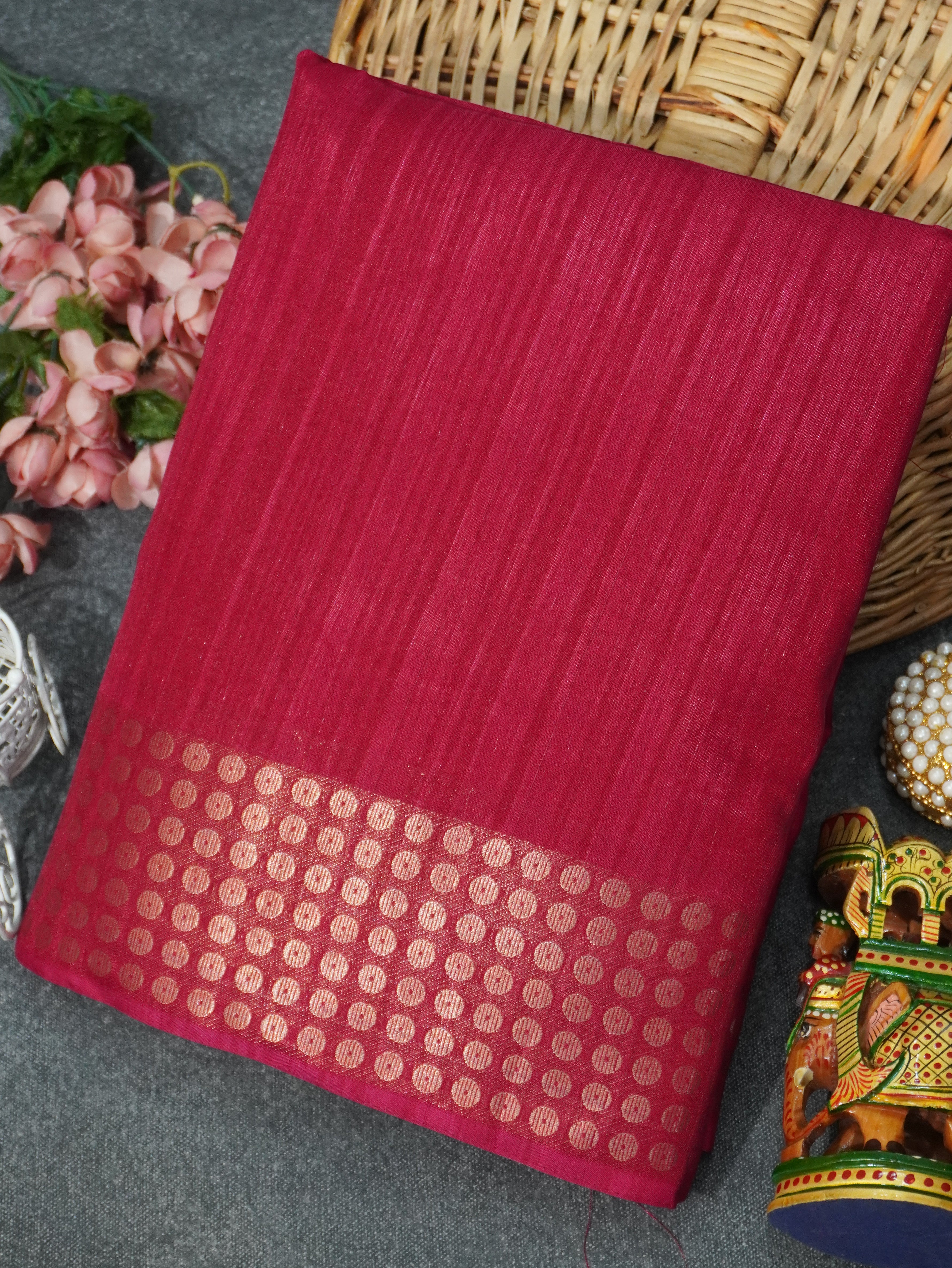 Handloom Matka Silk Saree | TTDS3278