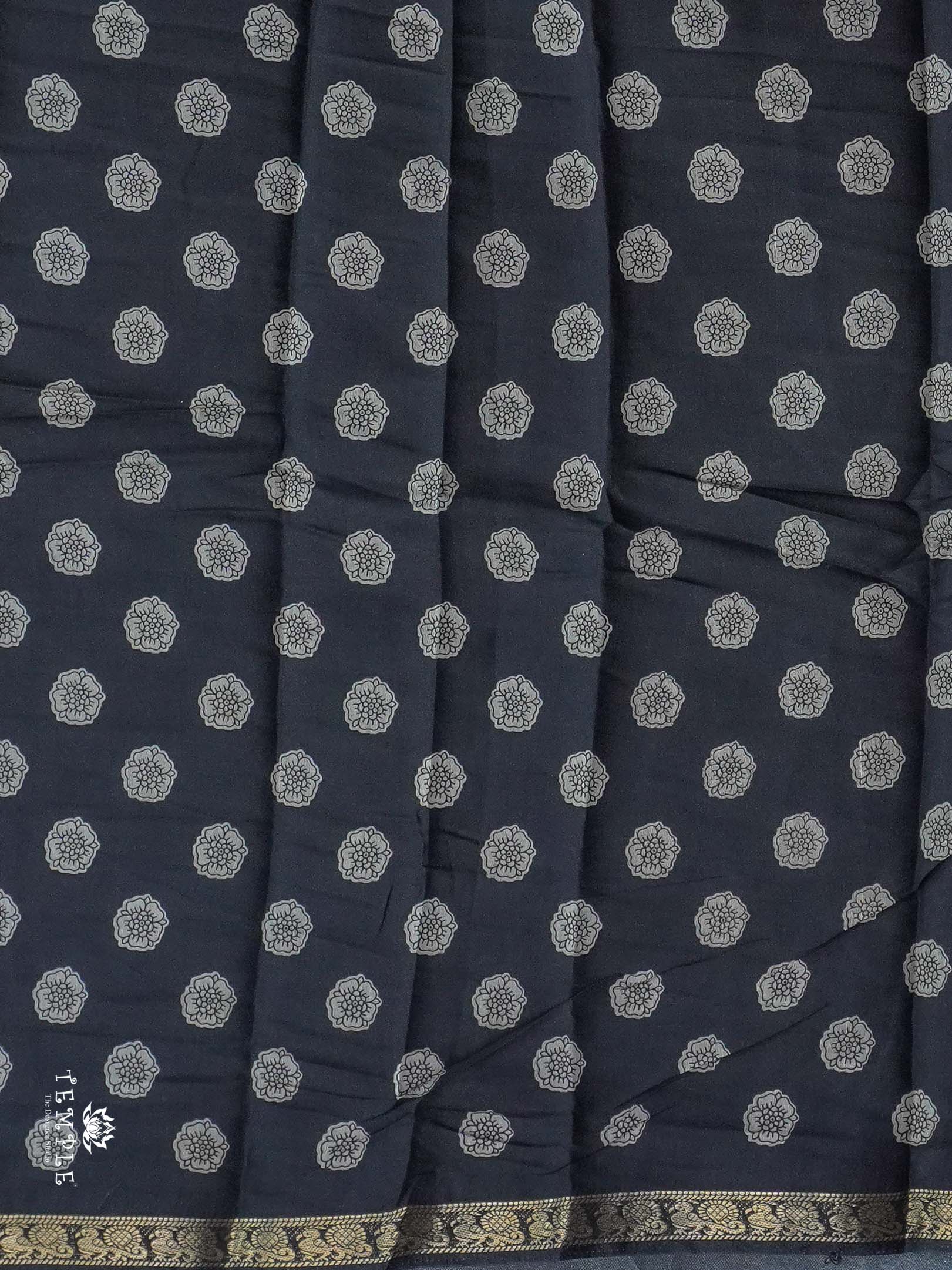 Mangalagiri Cotton Saree with Floral Designs | TTDS2362