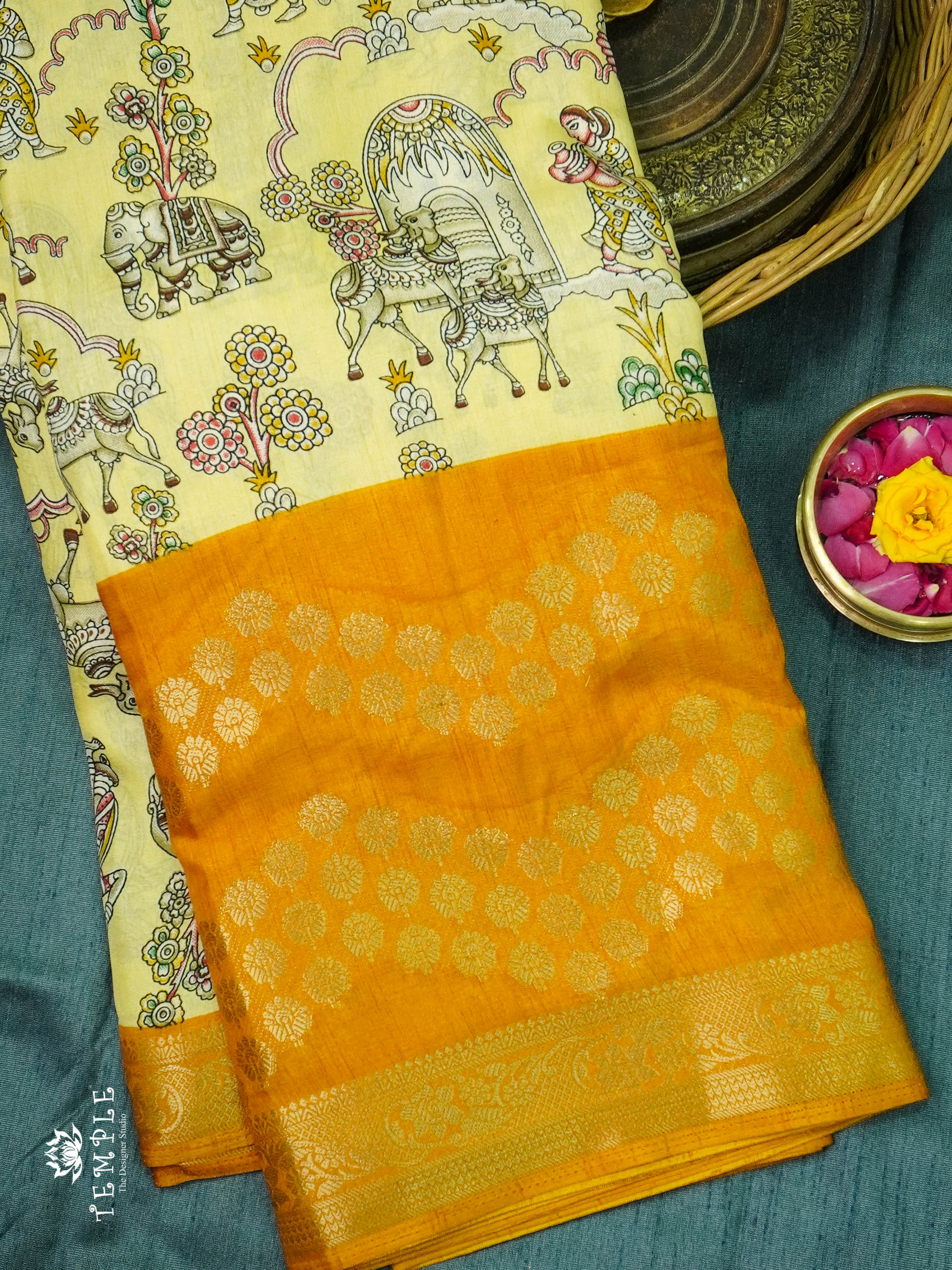 Kalahasti Printed Saree | TTDS694