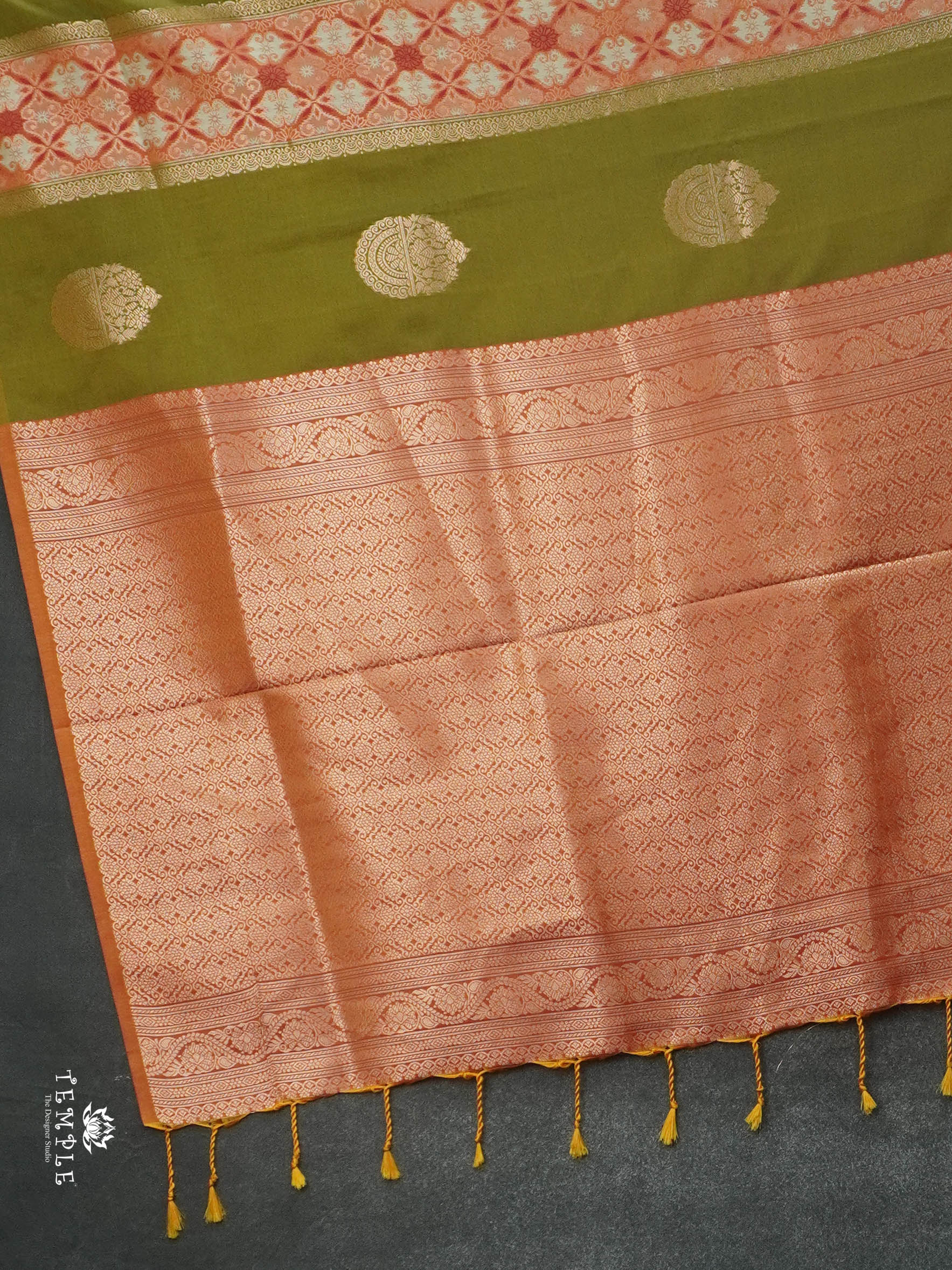 Semi Silk Saree With Pannel Work | TTDS2867