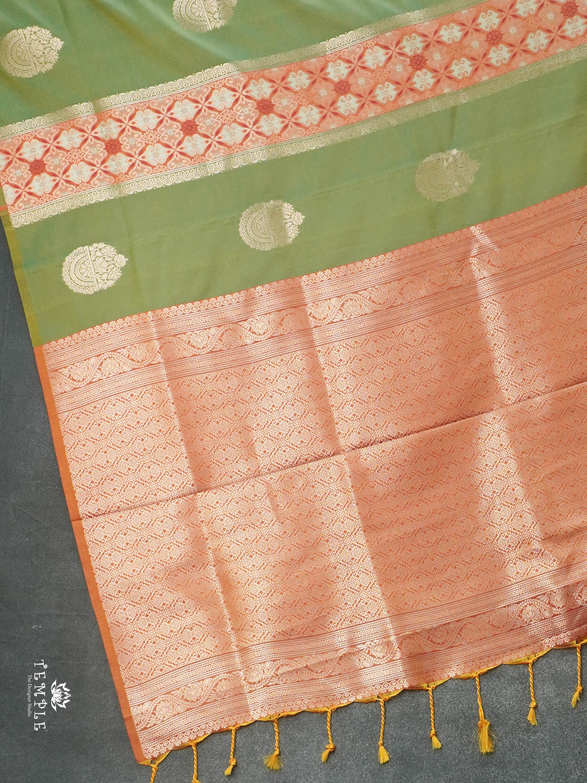 Semi Silk Saree With Pannel Work | TTDS2867