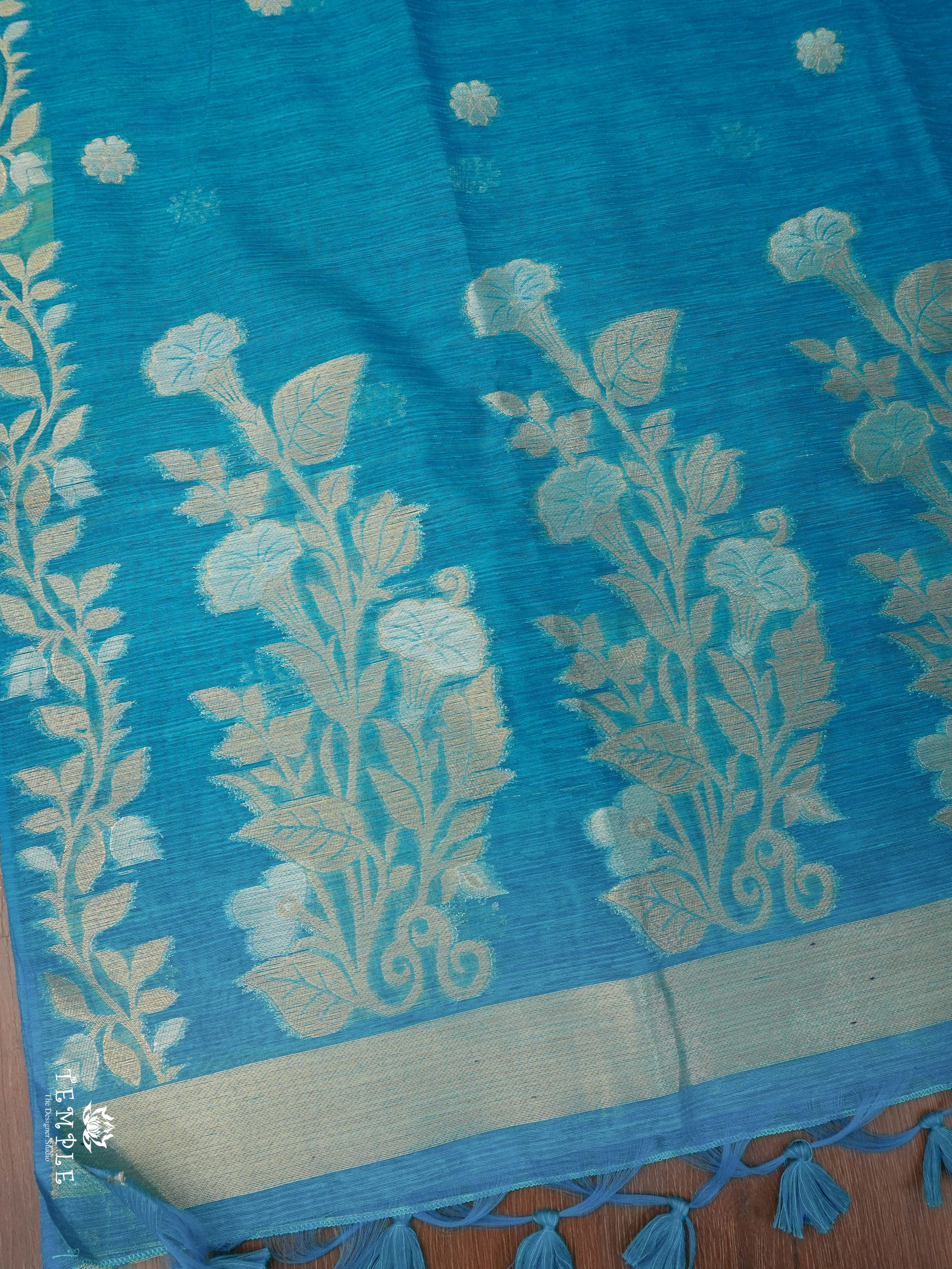 Linen Cotton Saree | TTDS1877 | PRE BOOKING