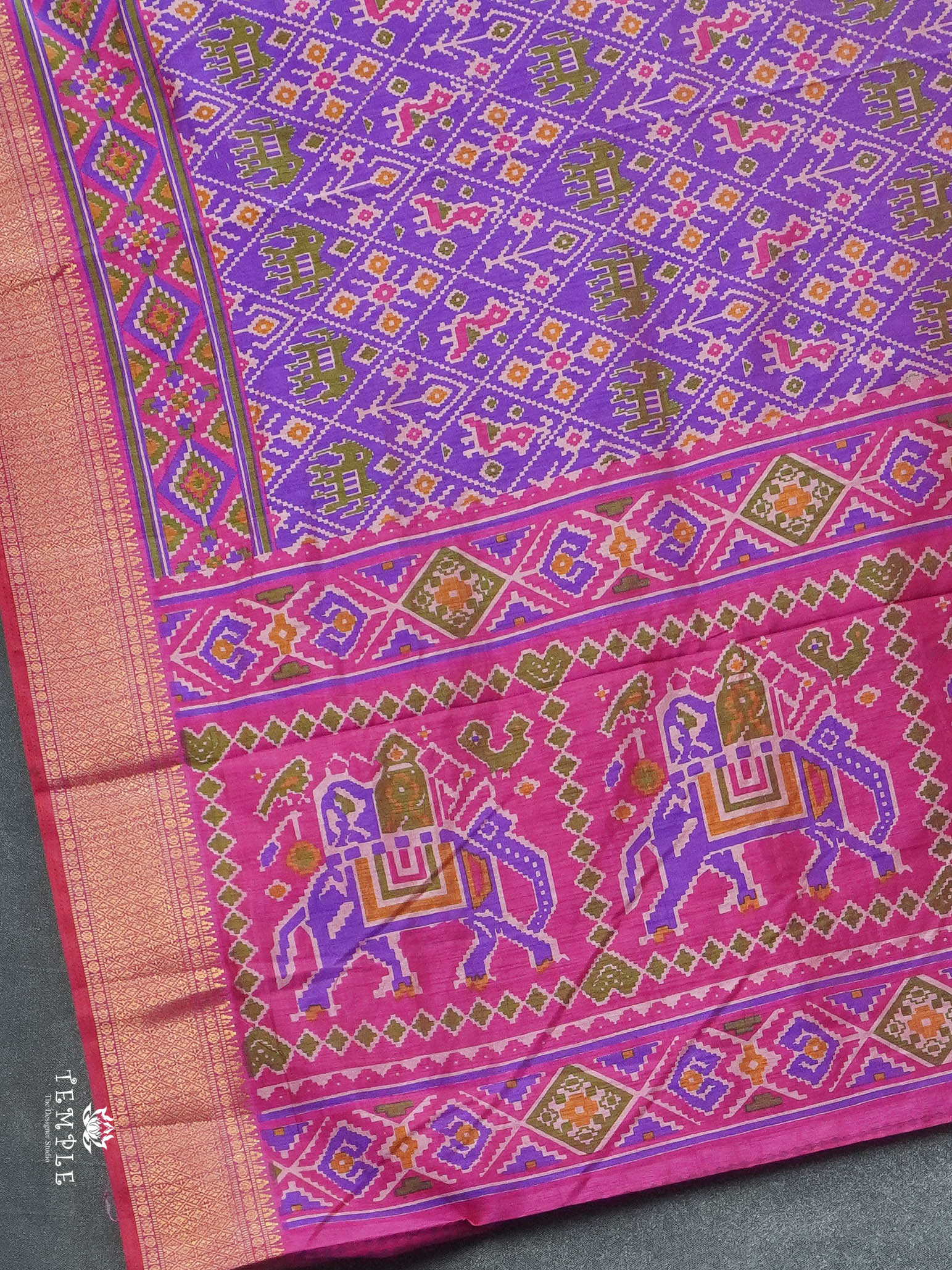 Printed Patola Silk Saree | TTDS2858