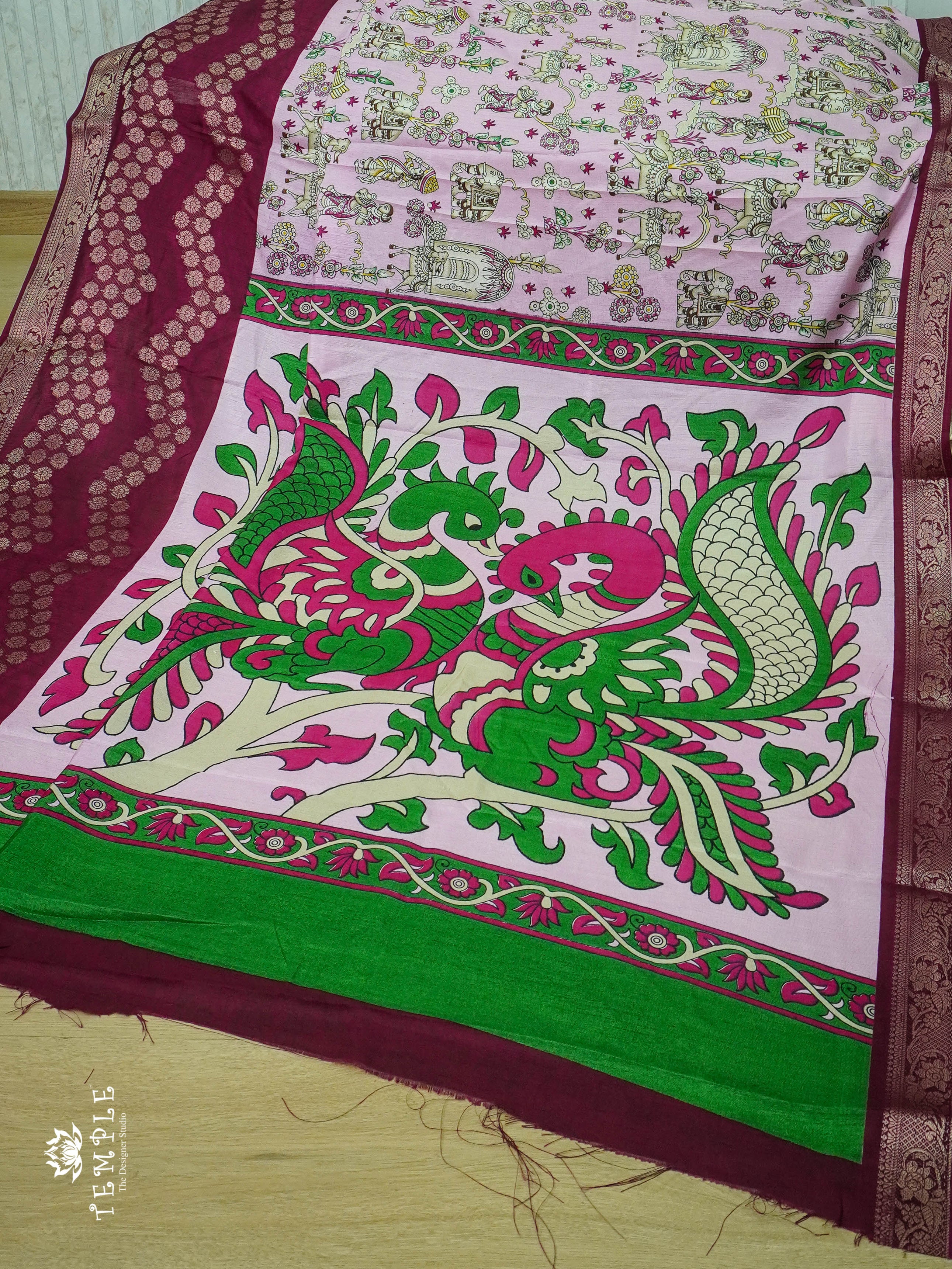 Kalahasti Printed Saree | TTDS694