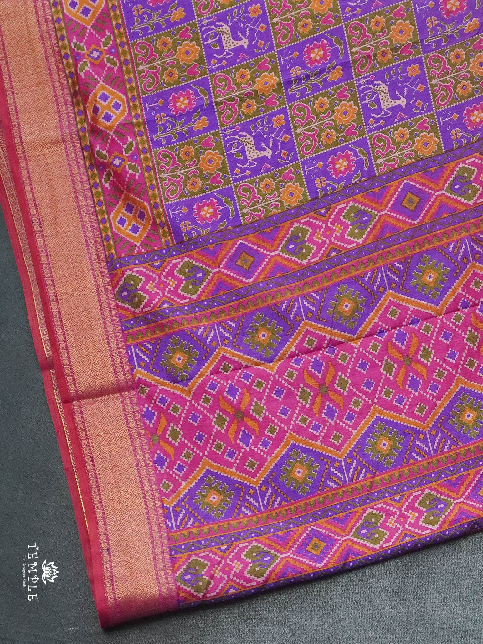 Printed Patola Silk Saree | TTDS2858